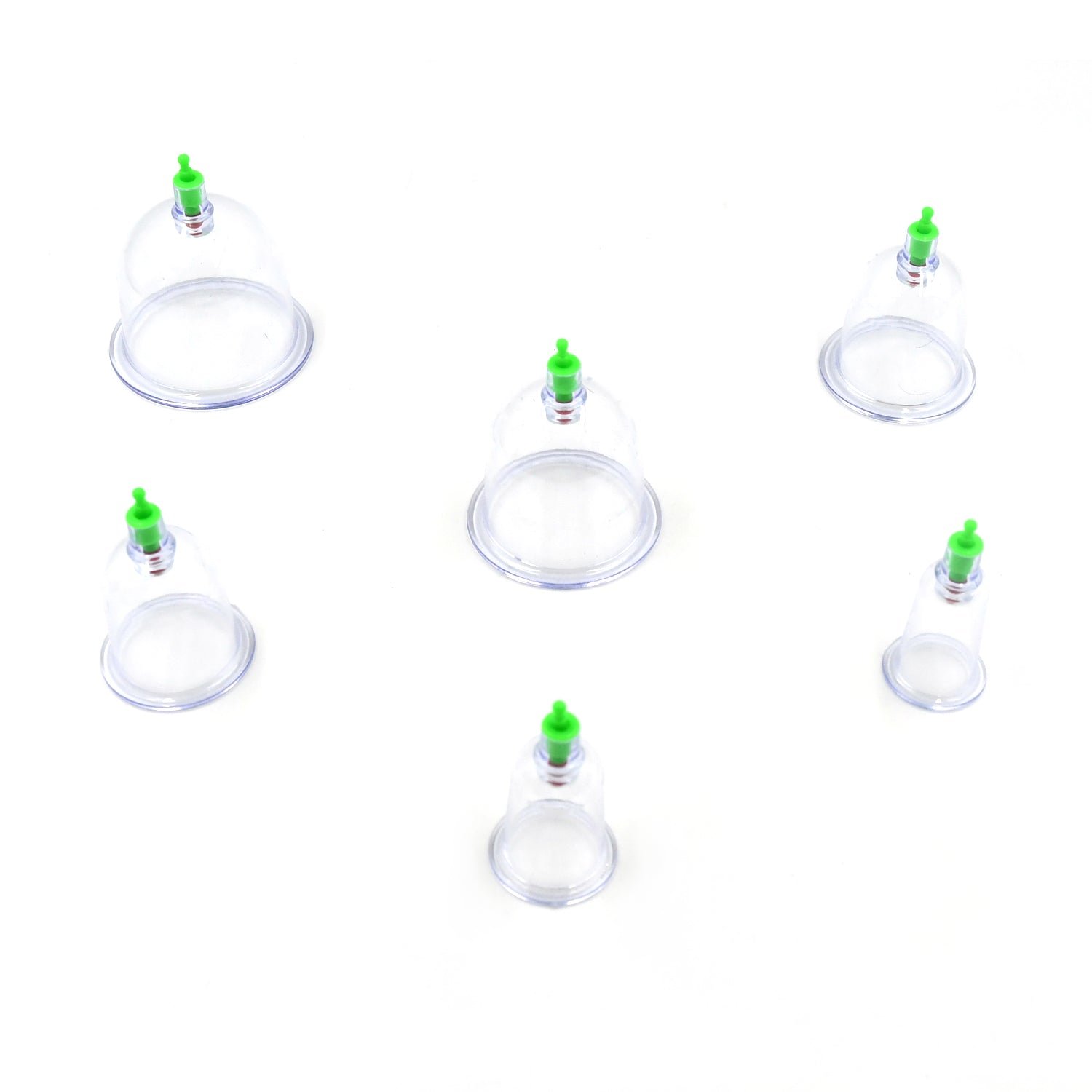 Vacuum Cupping Set – 6 Pc Massage Therapy Suction Kit for Relaxation