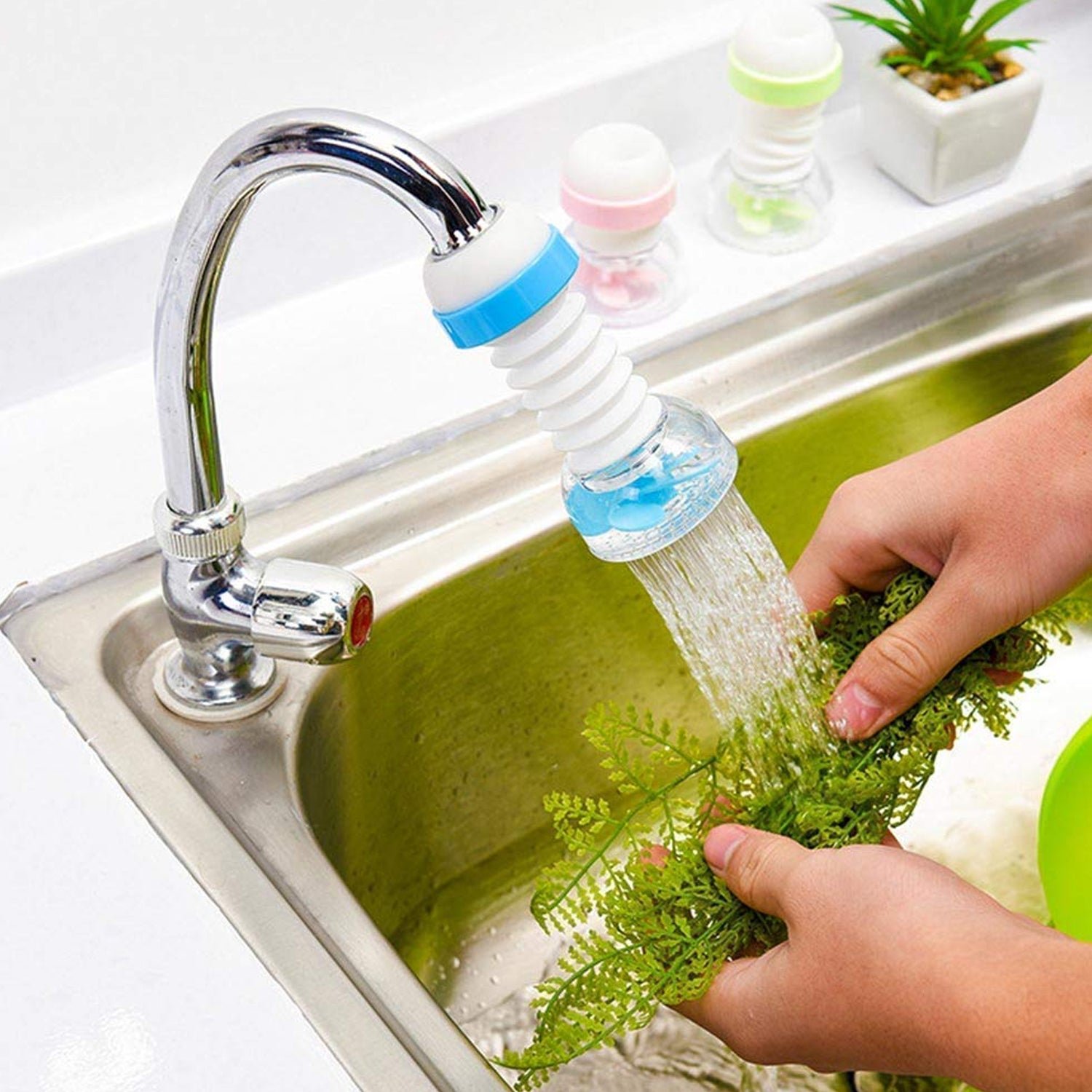 Faucet Sprayer Filter Nozzle for Kitchen & Bathroom | Rotatable Adjustable Tap for Wash Basin Removable Water Aerator Kitchen Tap