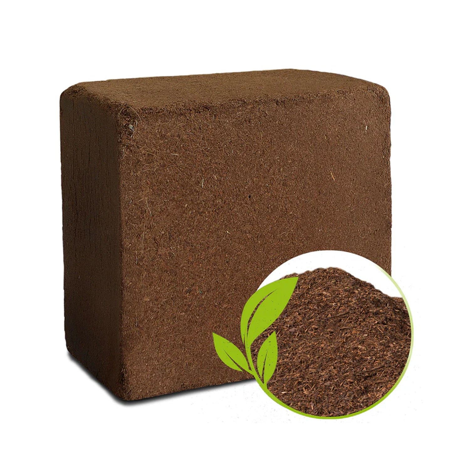 Cocopeat Block Organic Fertilizer & Potting Mixture for Home Gardening (1 KG)