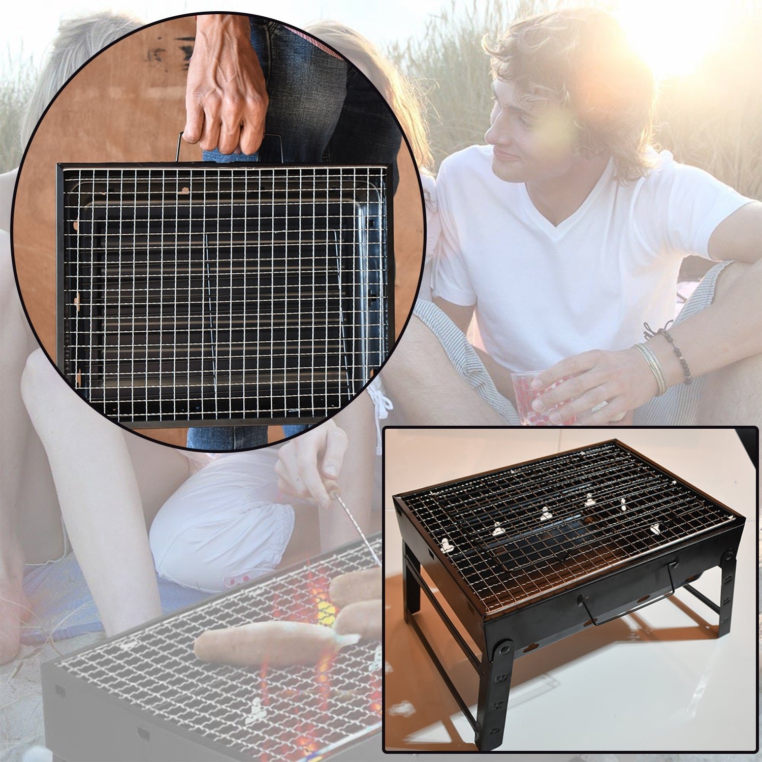 Barbecue Grill – Ideal for Grilling Meats, Chicken & Skewers