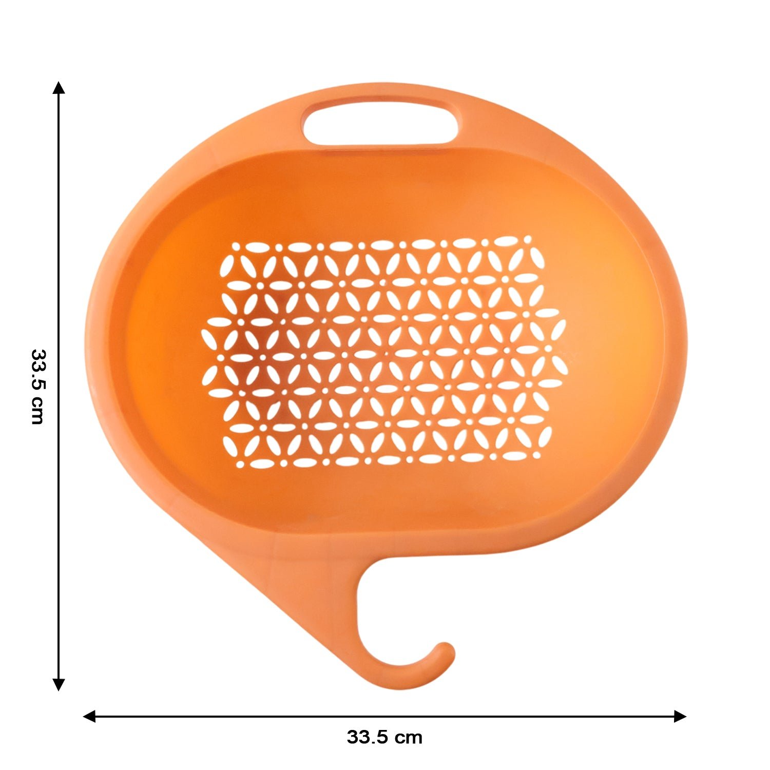 Multipurpose Plastic Kitchen Strainer Bowl with Hook Handle (1 Pc)