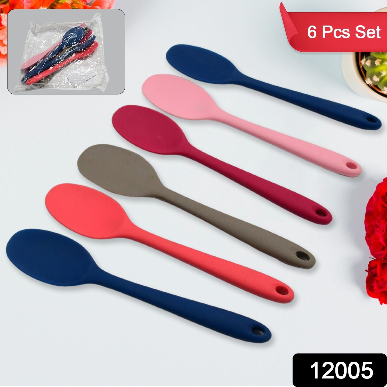 Multipurpose Silicone Spoon (6 Pcs Set)