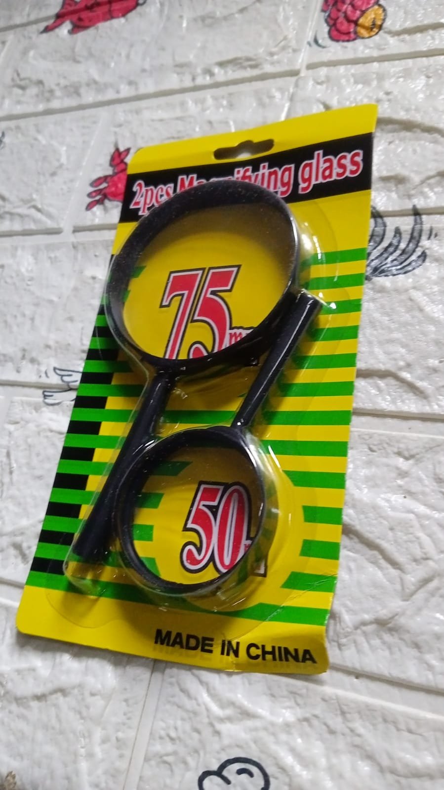 Magnifying Glass Lens – Dual-Sided Glass Magnifier (75mm & 50mm, 2 Pc Set)