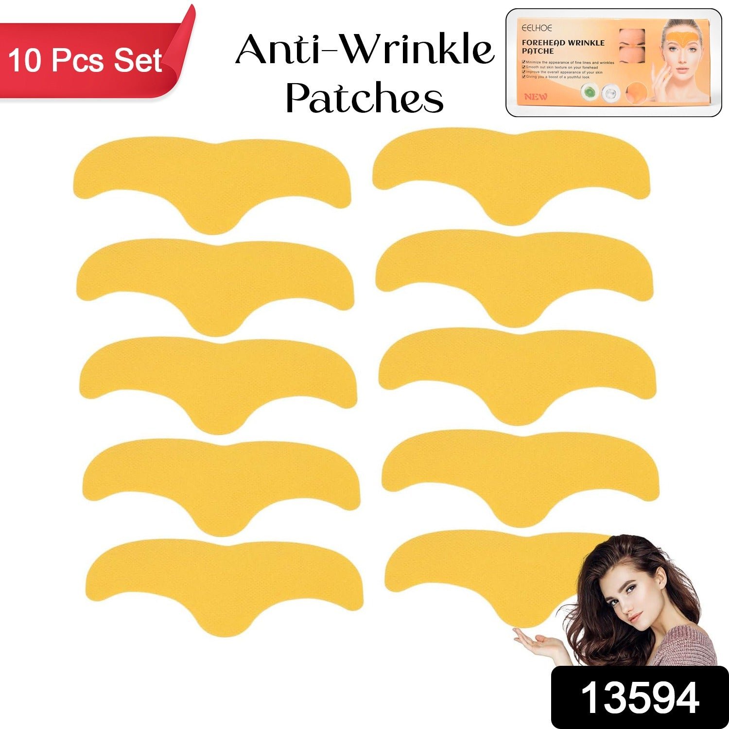 Forehead Wrinkle Patches, Face Wrinkle Patches (10 Pcs Set)