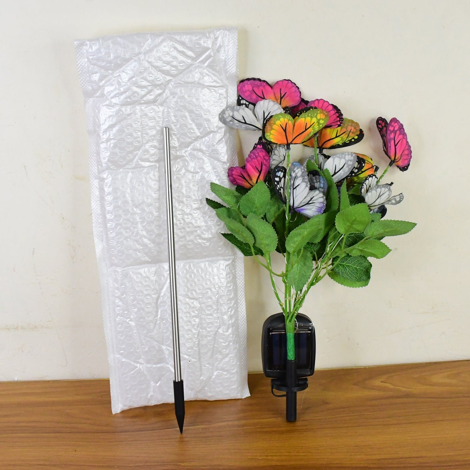 Solar-Powered LED Butterfly Garden Flower Light