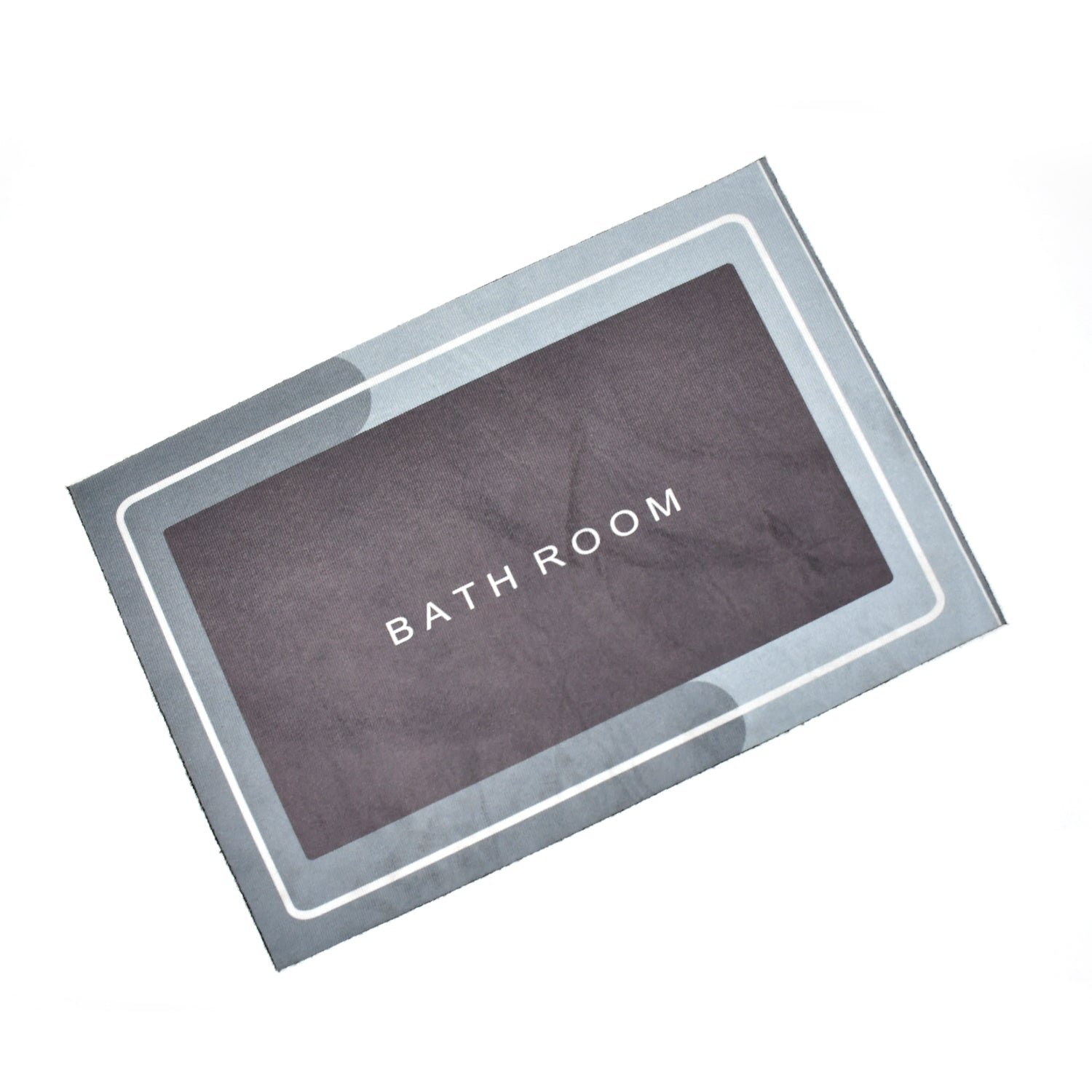 Square Bathroom mat Quick Drying Absorbent mat for Home, Kitchen (57x38cm)