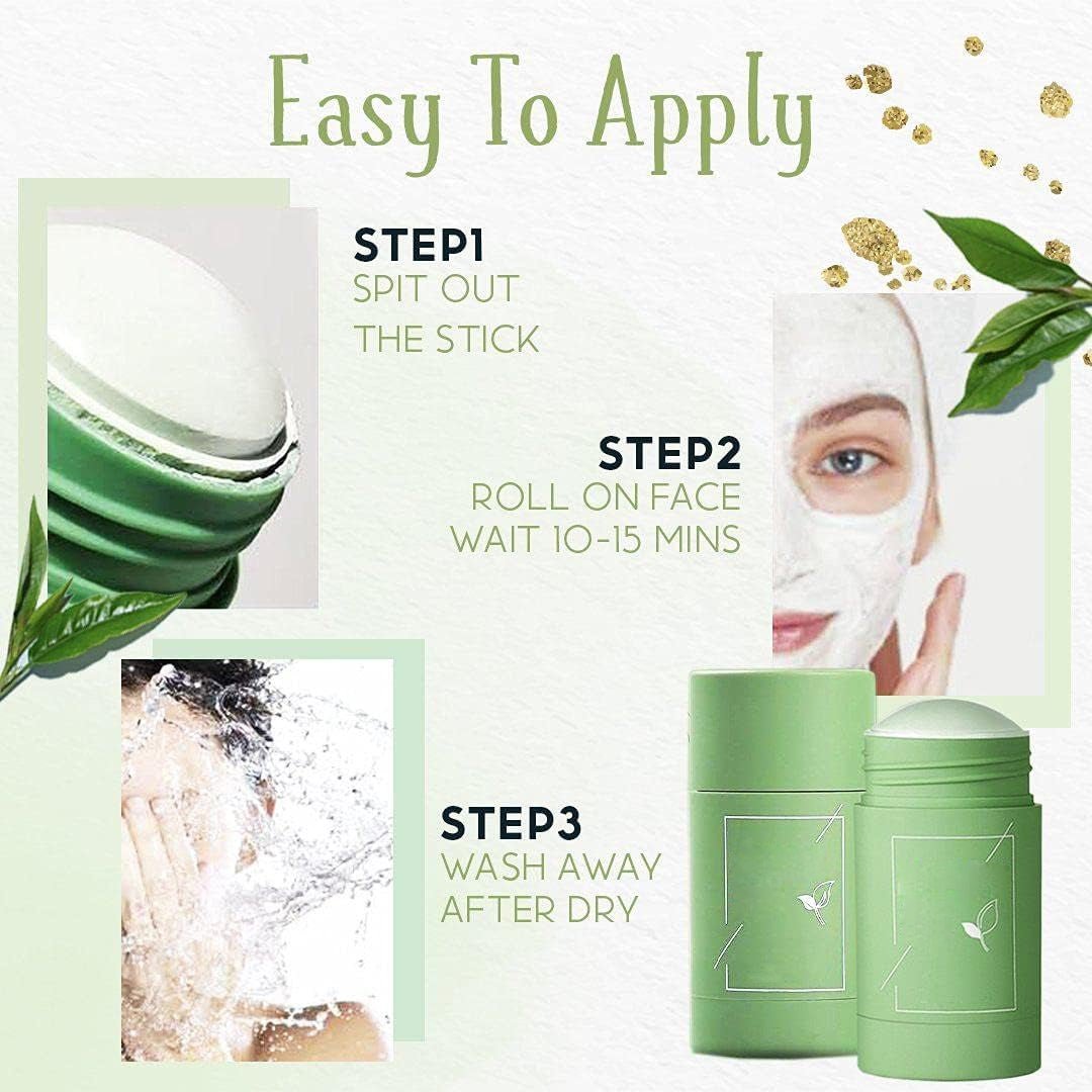 Green Tea Purifying Clay Stick Mask for Acne & Oil Control