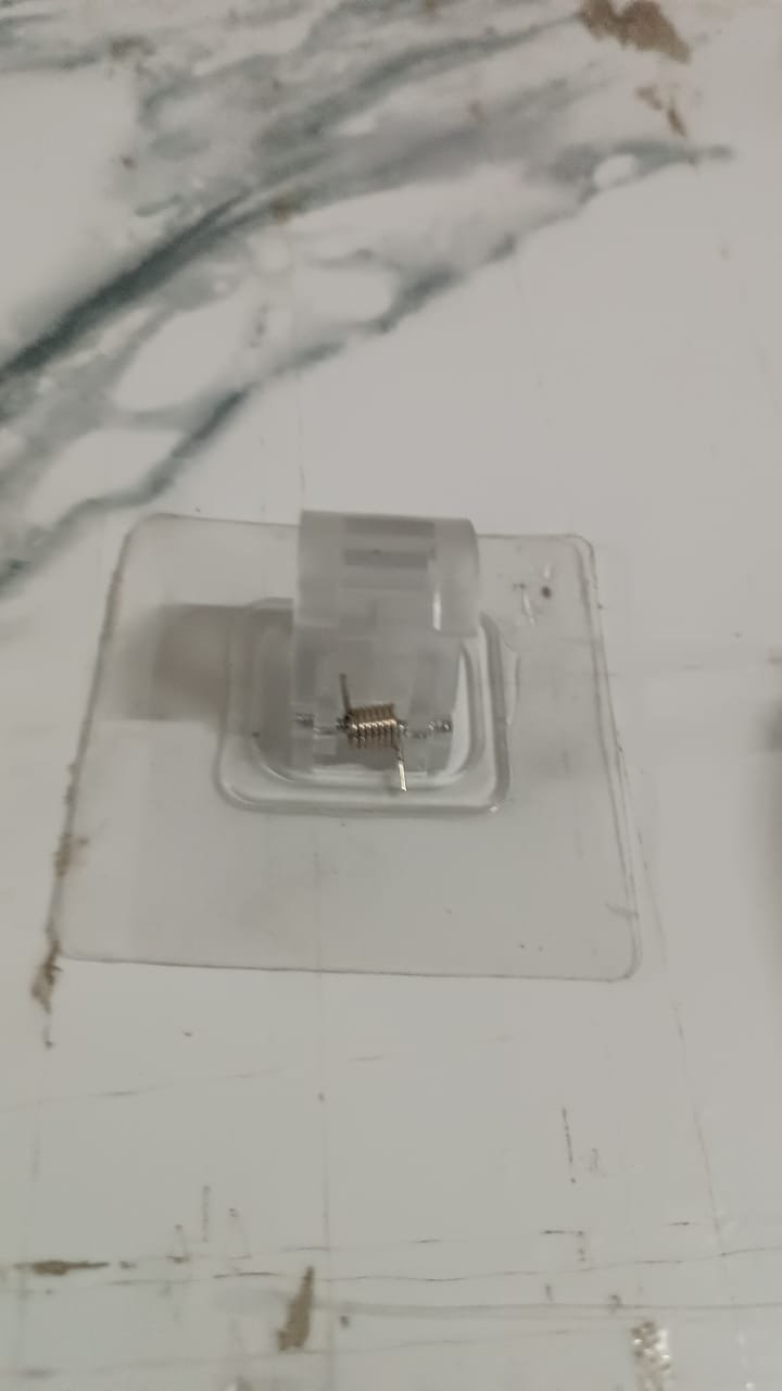 Self-Adhesive Transparent Wall Hook Holder Clip (1 Pc)