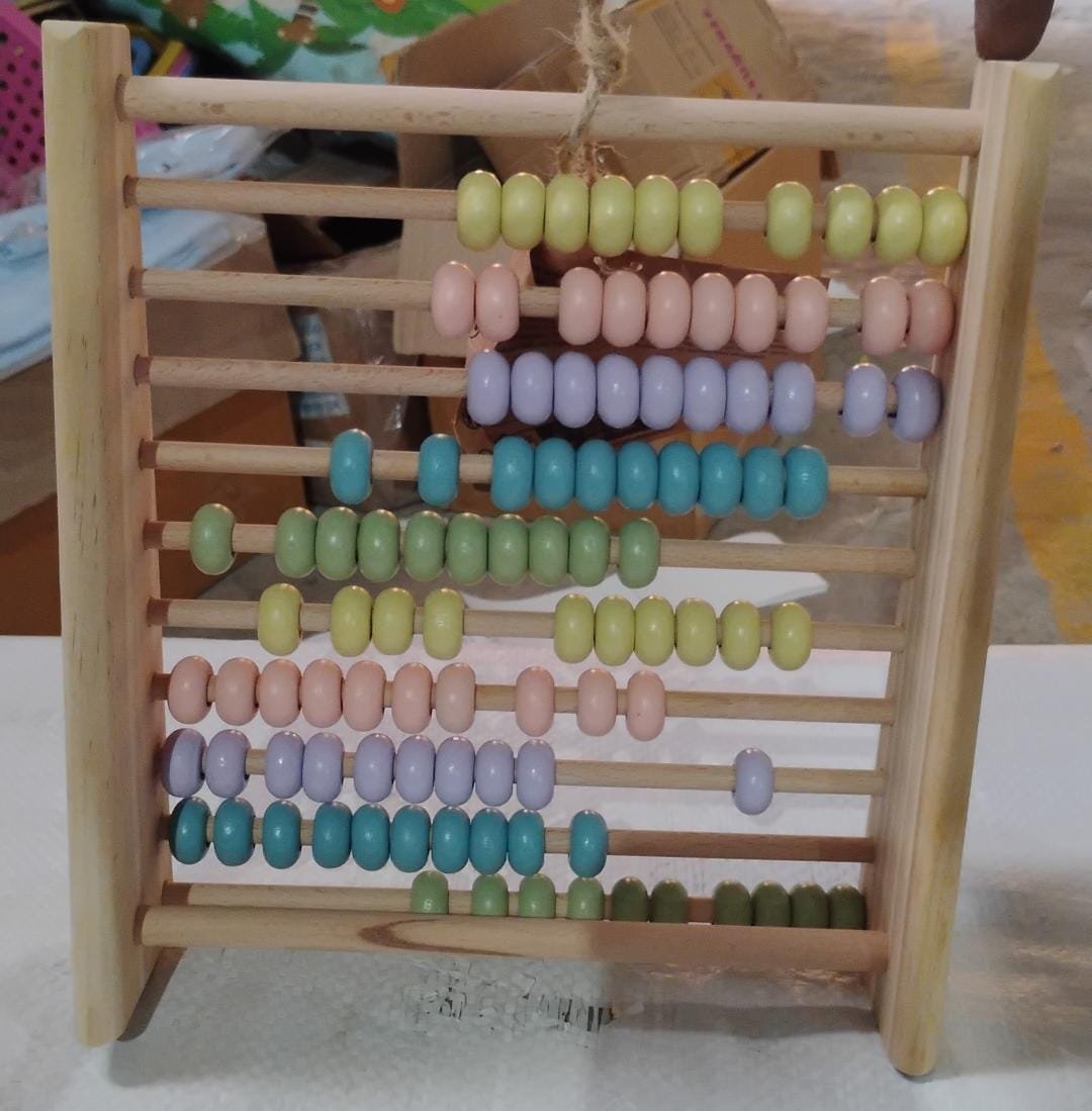 Wooden Counting Number Maths Learning Abacus Toy (1 Pc)