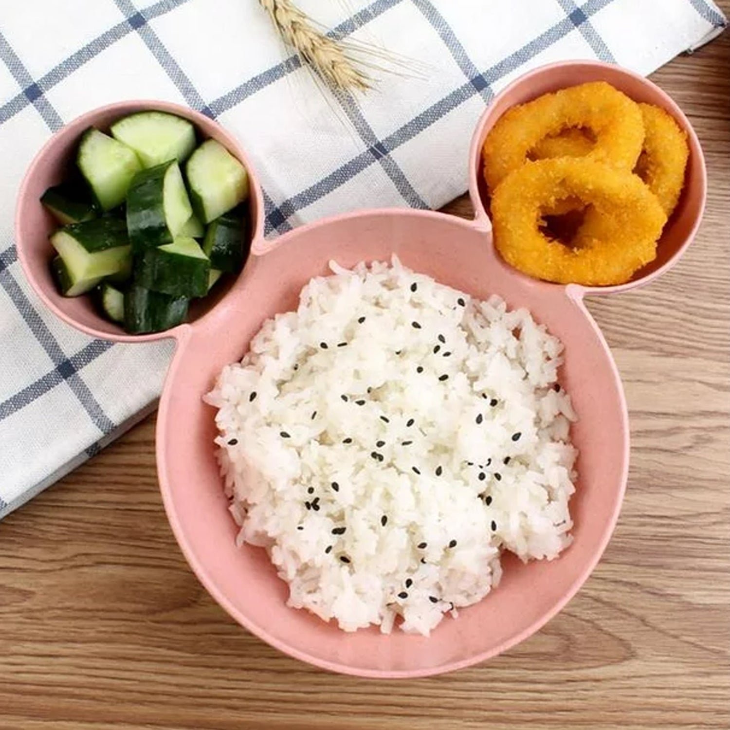 Mickey Mouse Shape Plates for Kids, BPA Free, & Unbreakable Children’s Food Plate