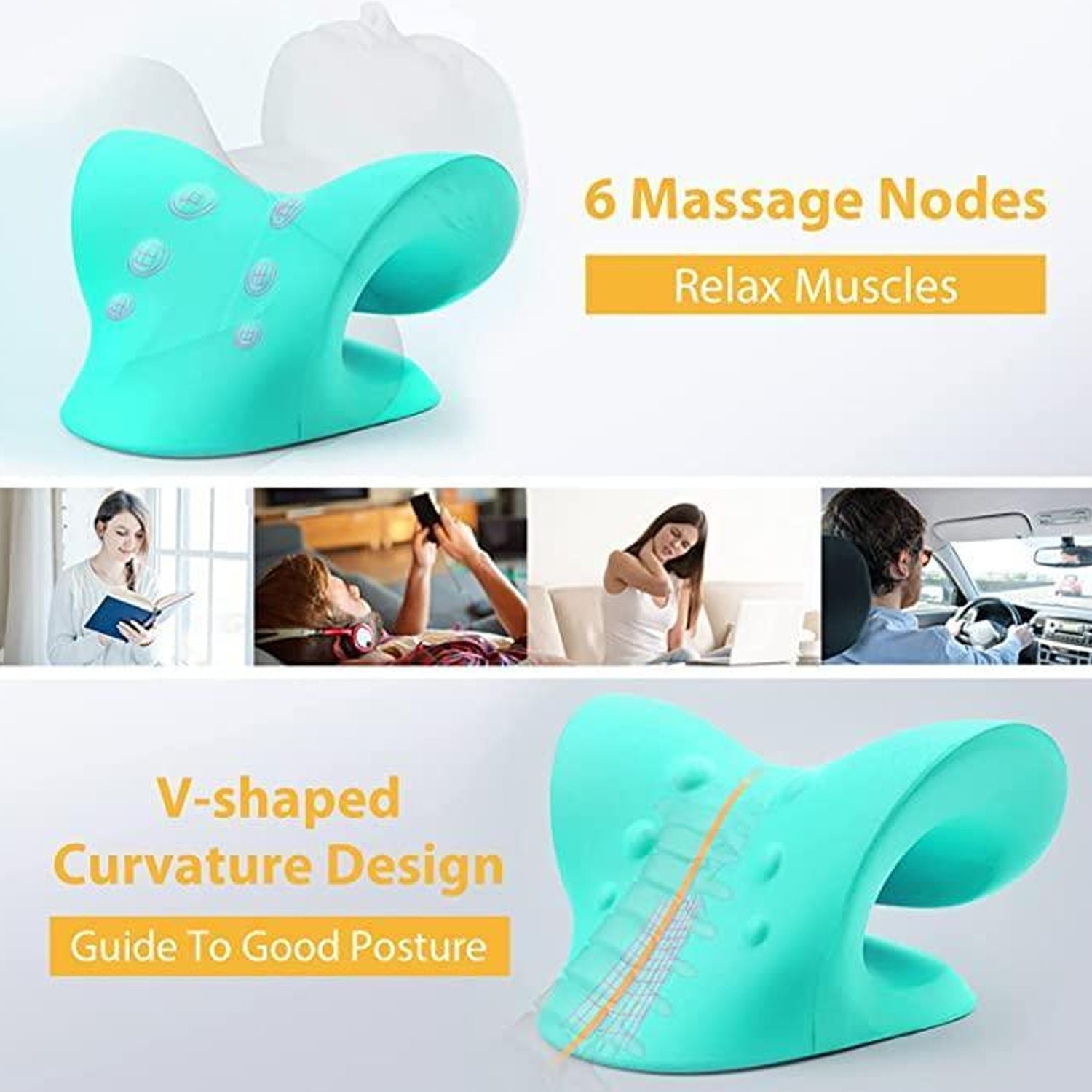Neck Relaxer | Cervical Pillow for Neck & Shoulder Pain