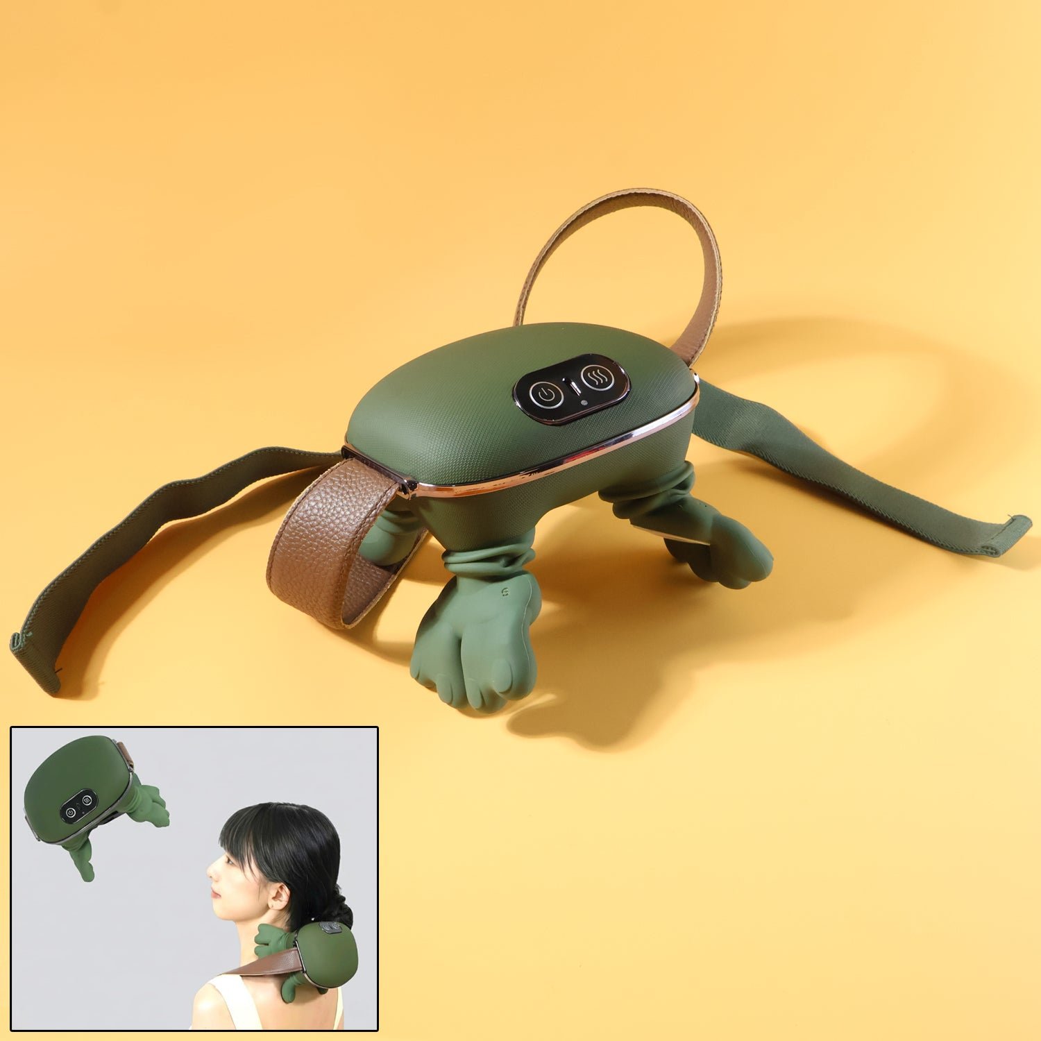Long Rechargeable Kneading Neck & Shoulder Massager