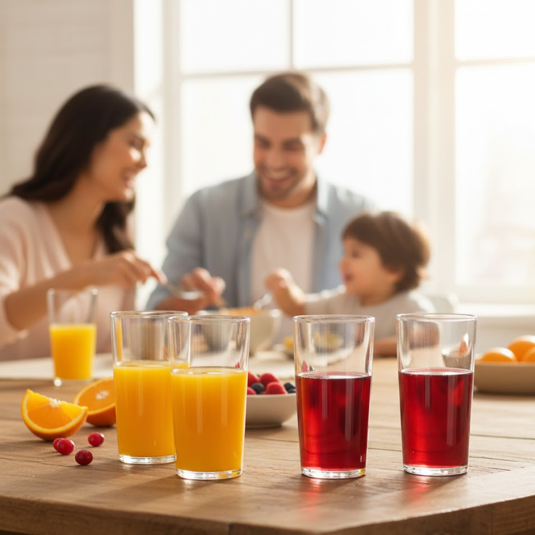 Ganesh Classic Plastic Glass Set of-6 (Each Glass 350ml)