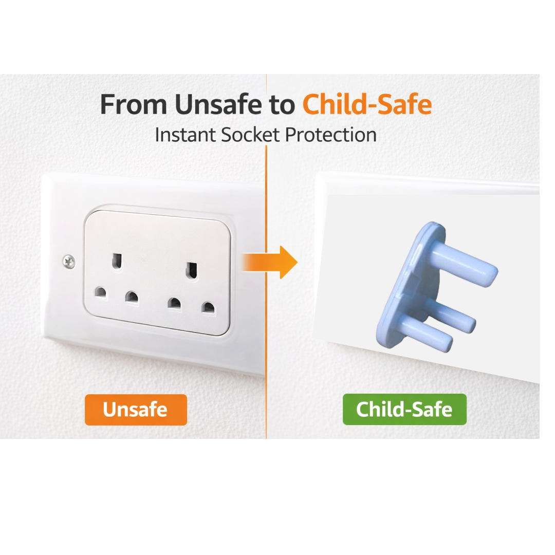 Safety Cover Guards for Electric Socket Plug  (Small)