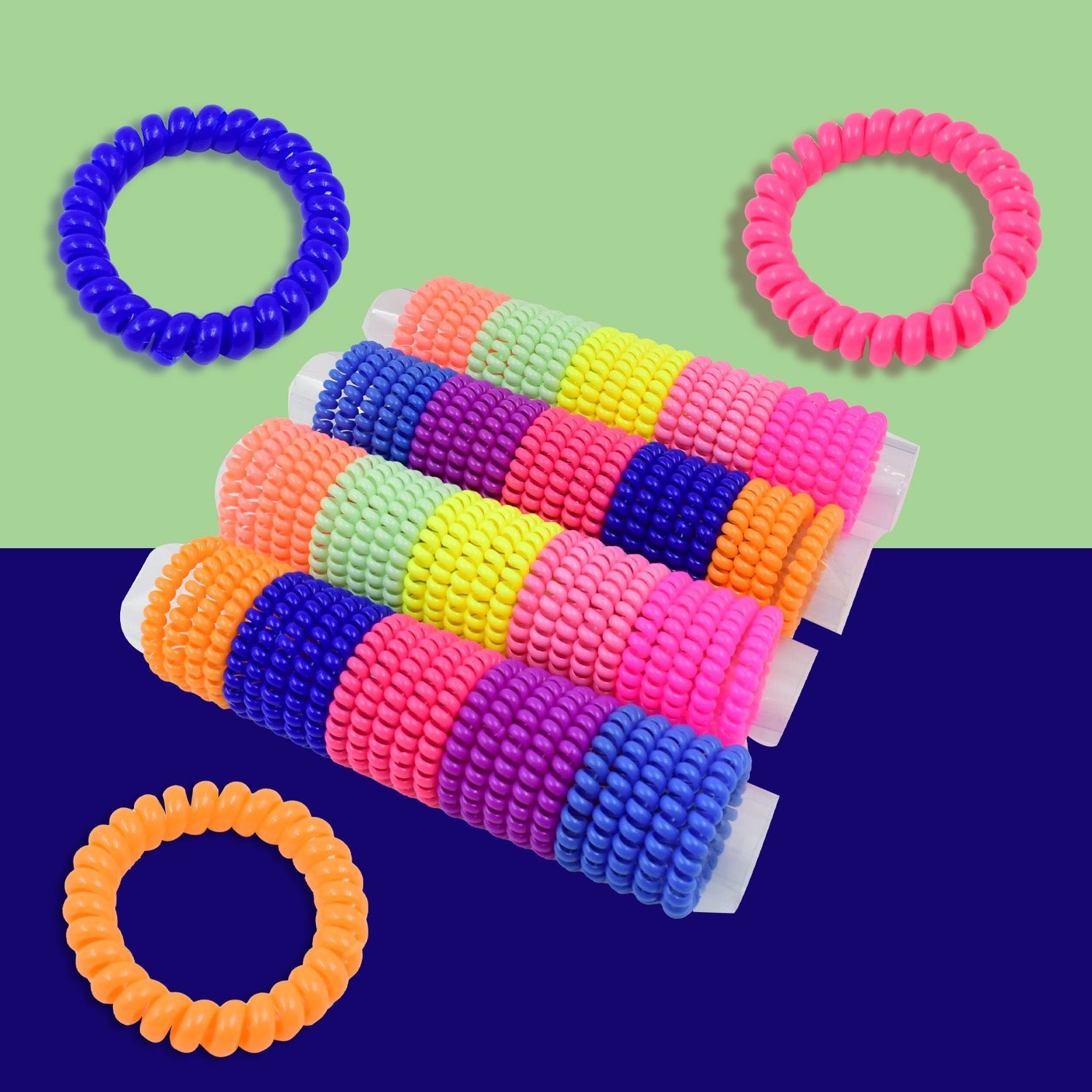 Telephone Wire Hair bands Pack of 100 Pcs, Hair accessories