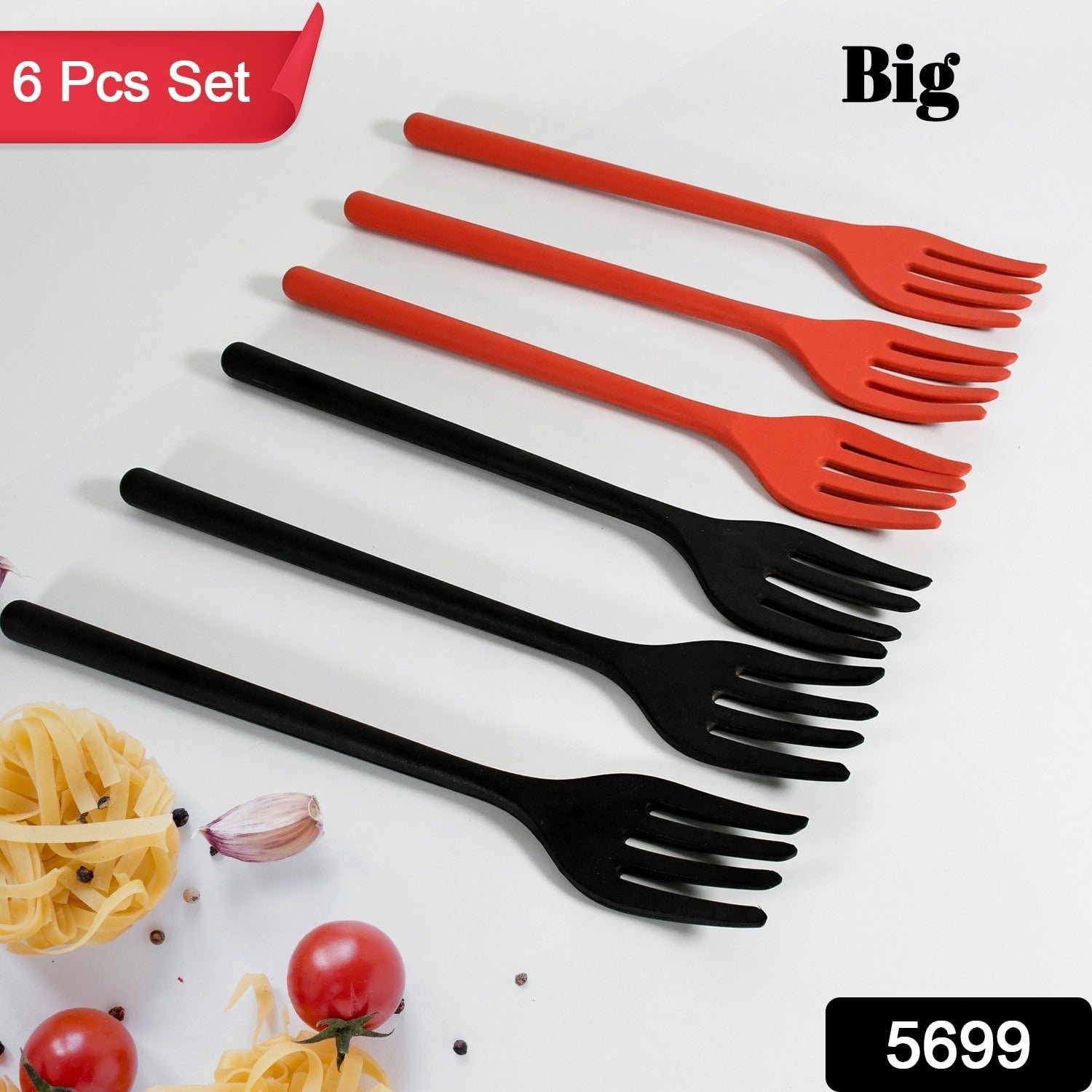 Silicone Flexible Forks, Silicone Cooking Fork (6 Pcs)