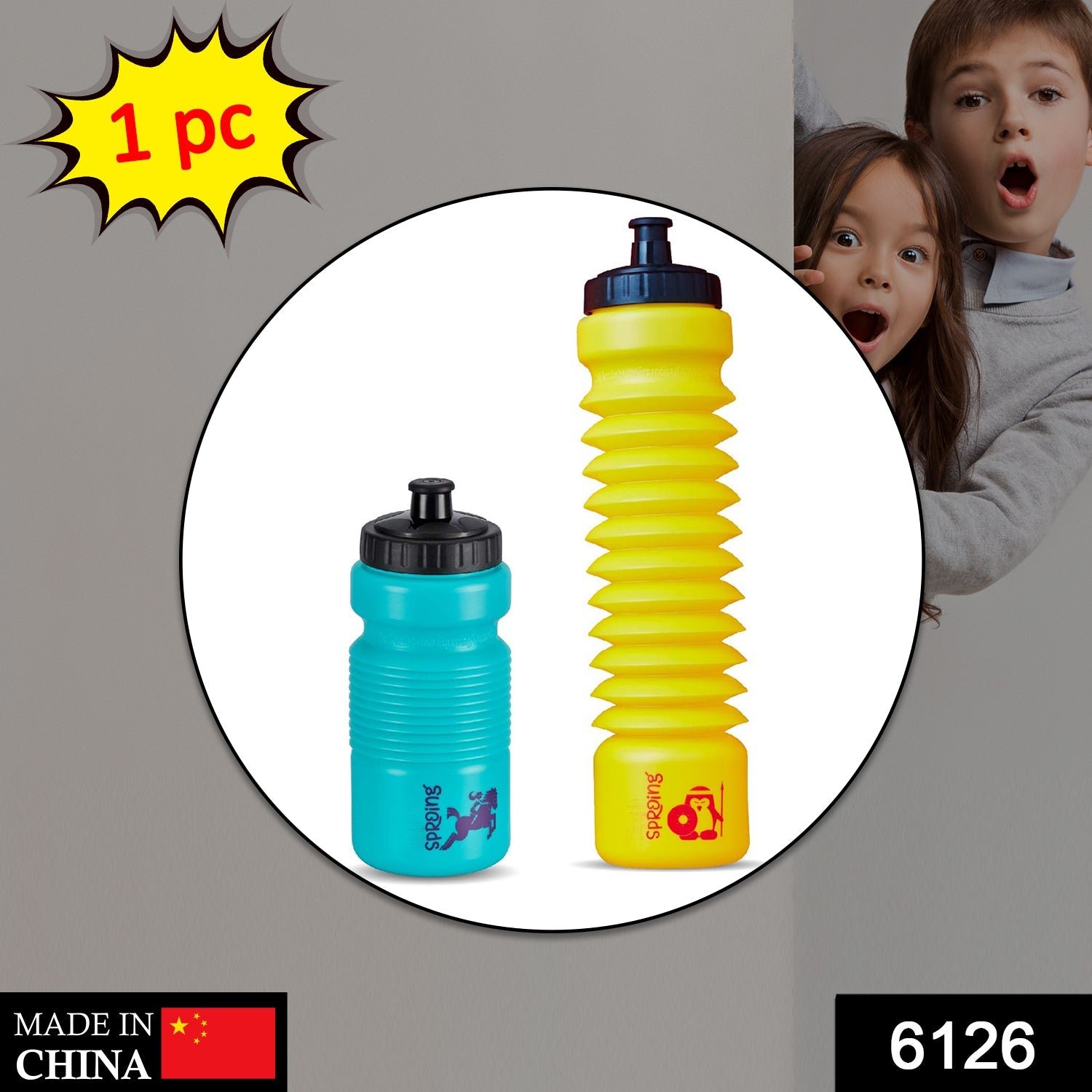Pull n Stretch Water Bottle – Foldable Drinking Bottle for School & Travel