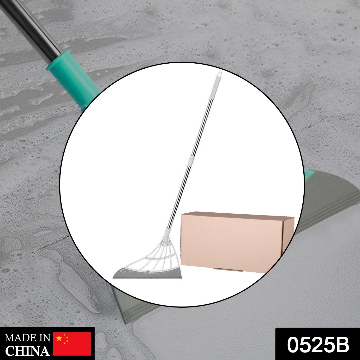 Wiper for cleansing and wiping of all kinds of wet and dry floor surfaces.
