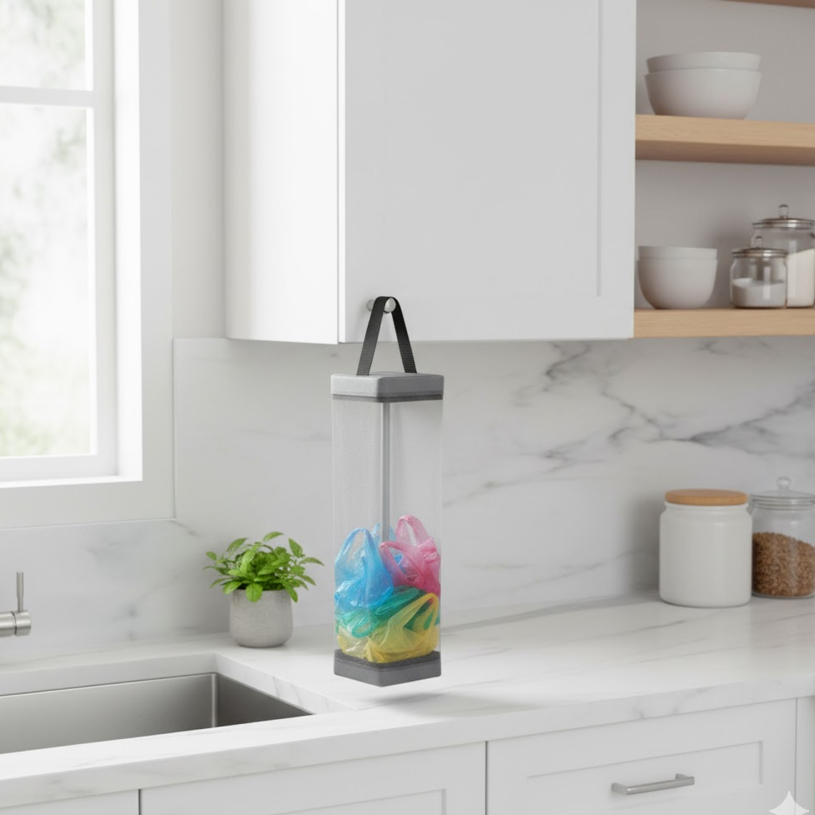 Hanging Waste Bag Holder  (1 Pc)