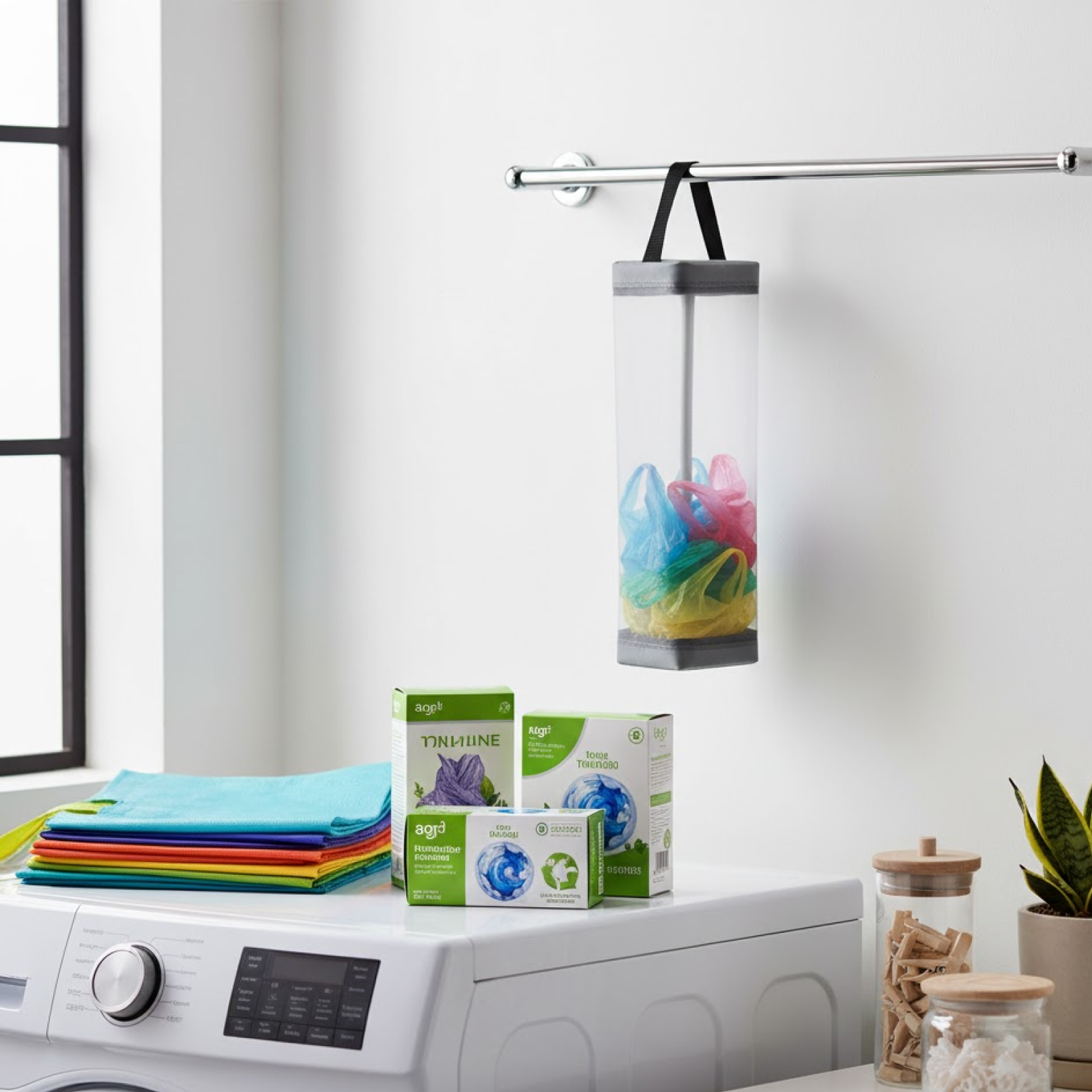 Hanging Waste Bag Holder  (1 Pc)