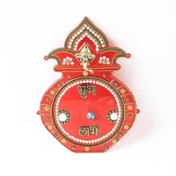 Decorative Kalash Wall Hanging with Shubh Labh (1 Pc)