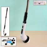 7-in-1 Electric Spin Scrubber Cleaning Brush with Extension Handle (1 Set)
