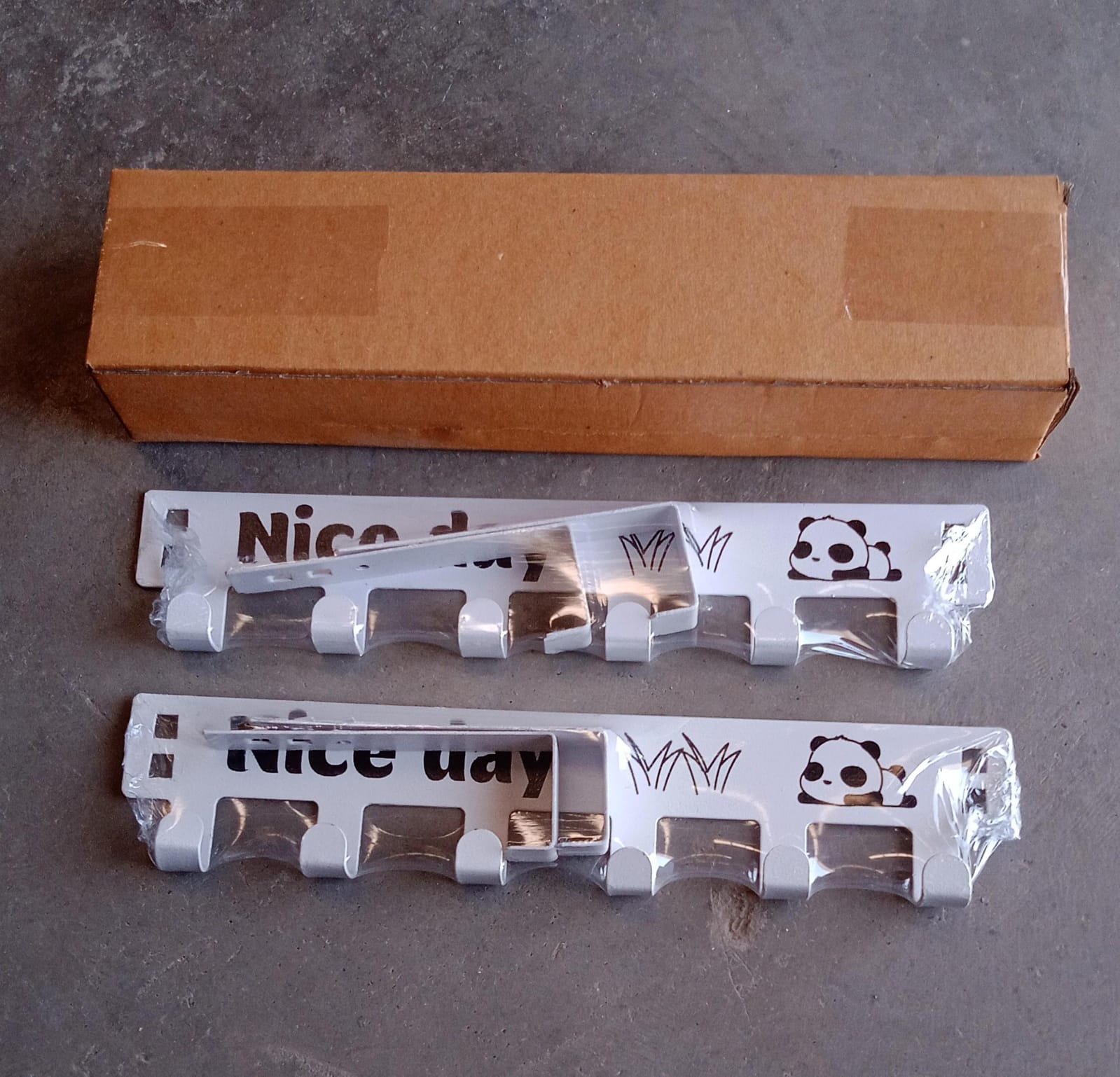 Heavy-Duty Carbon Steel Door Hook Hanger Rack (2 pc / 6 Hook / White)