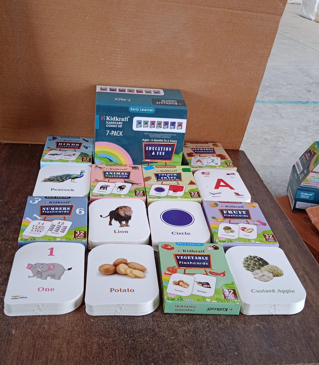 7-in-1 Kidkraft Early Learner Flashcard Combo Set ( 224 PC CARD)