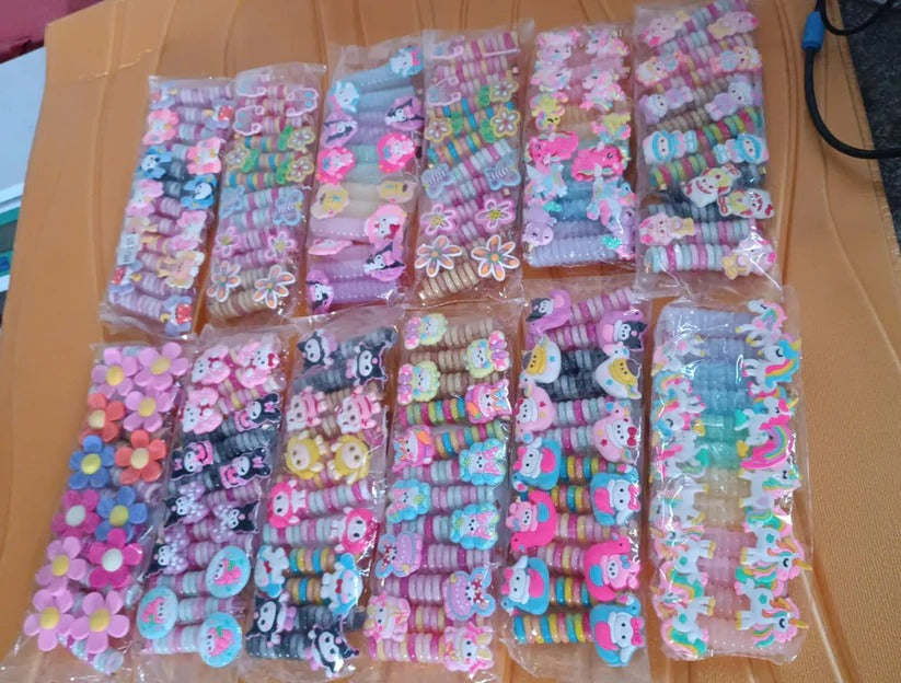 Spiral Hair Braiding Clips for Kids (12 Pc / Mix Design)