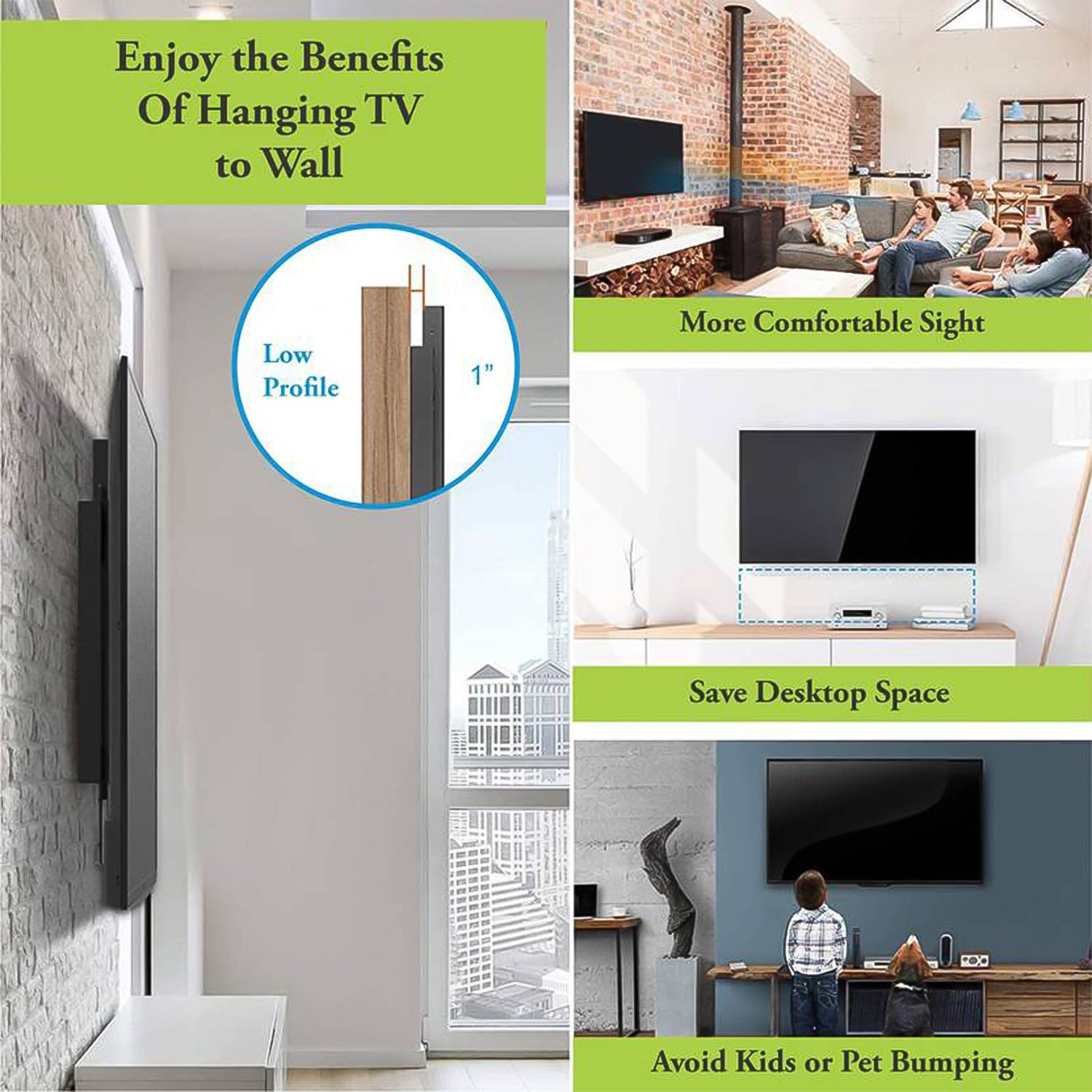 Universal Heavy Duty Adjustable Metal LED LCD TV Wall Mount Bracket