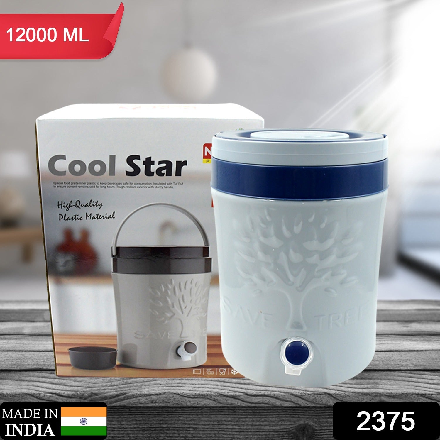 Insulated Water Jug with Tap (6000ml): Leakproof, Travel Cooler