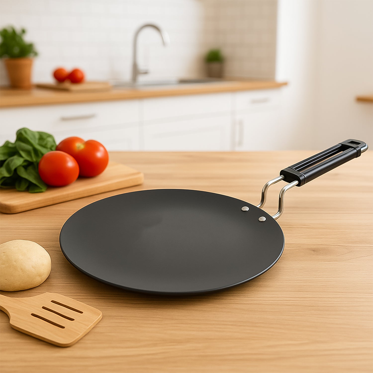 Compact Non-Stick Flat Roti Tawa (9 inch / 1 Pc)