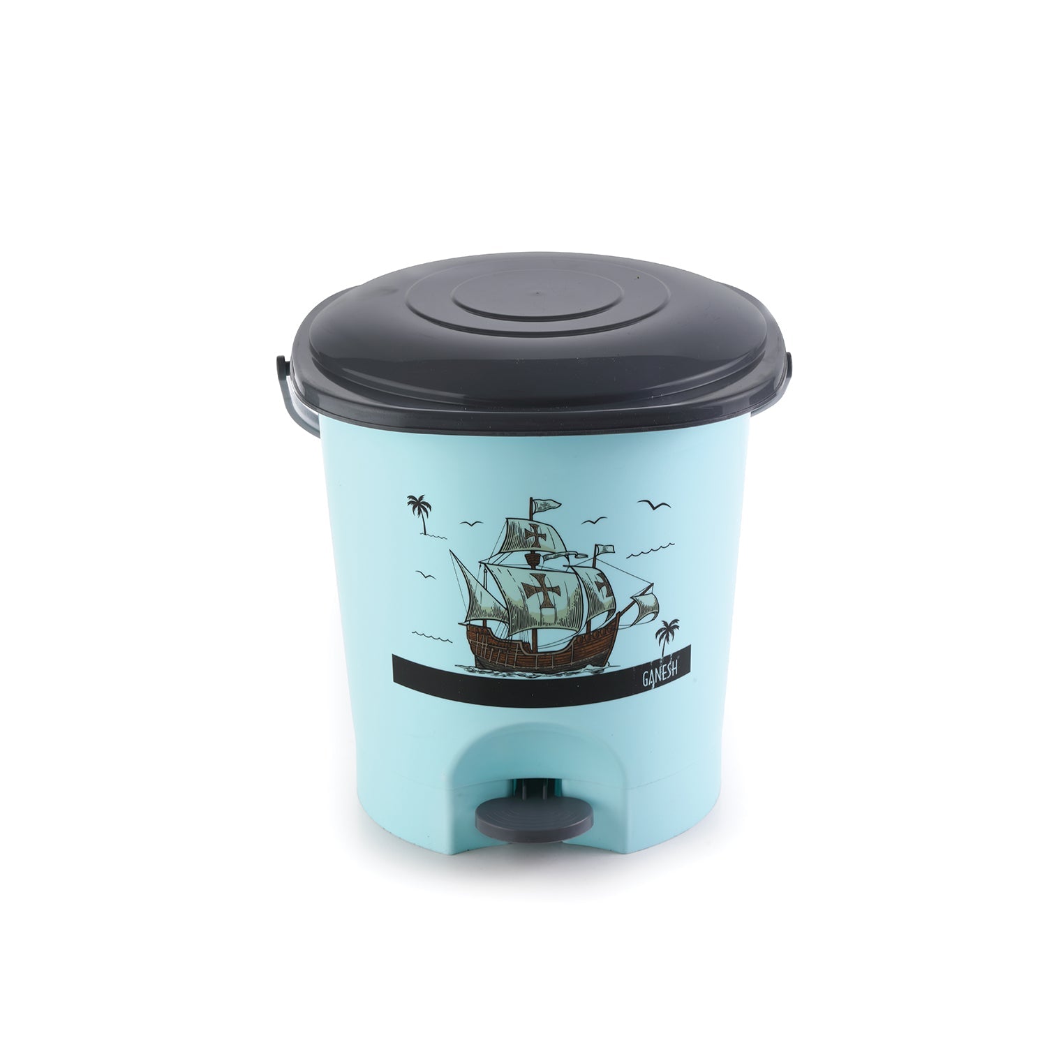 Plastic Bathroom Accessories Set (Mix Color / 6 Pc)