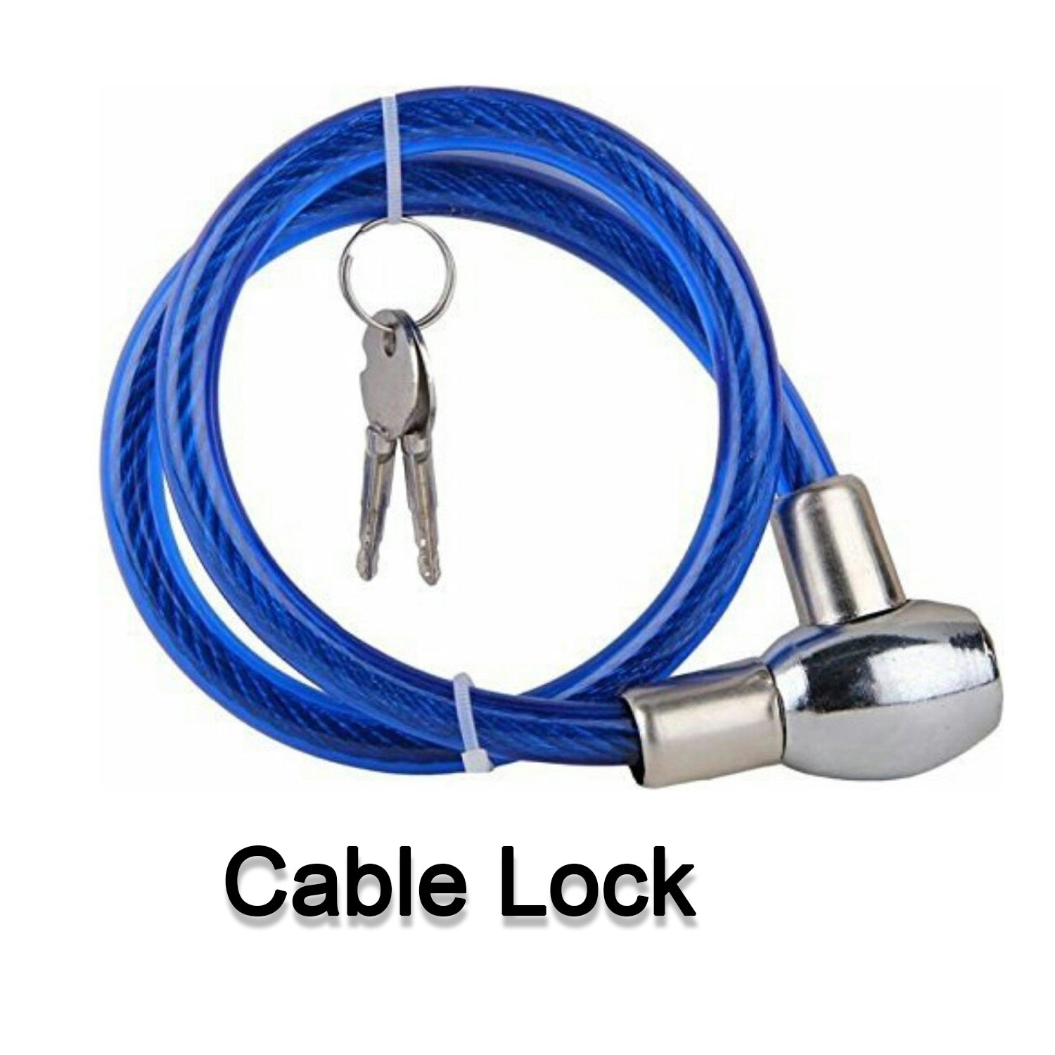 Multipurpose Cable Lock for Bike, Luggage, Steel Keylock, Anti-Theft