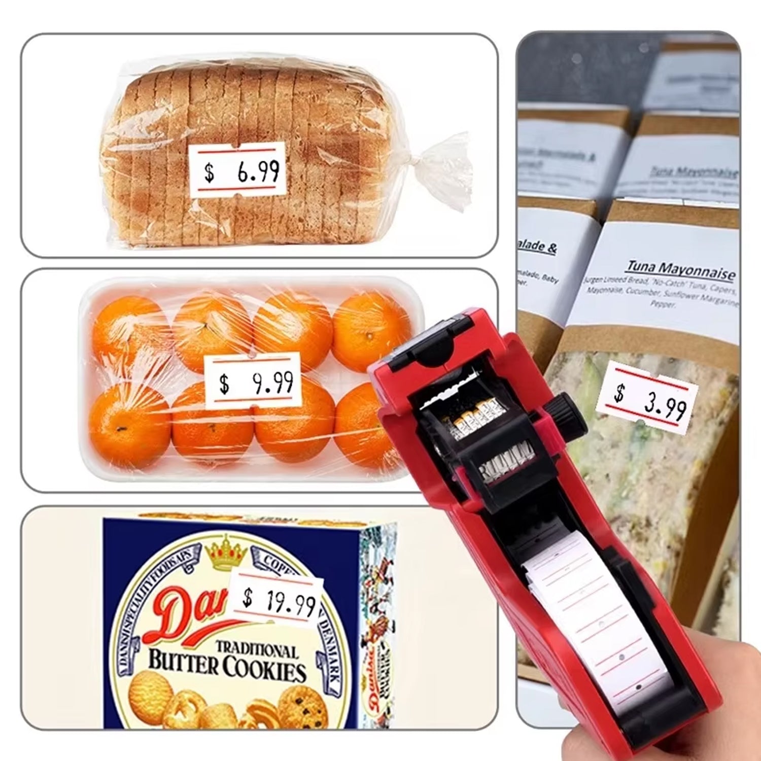 Handheld 8-Digit Plastic Price Tag Gun – Ideal for Retail & Market Price Tagging