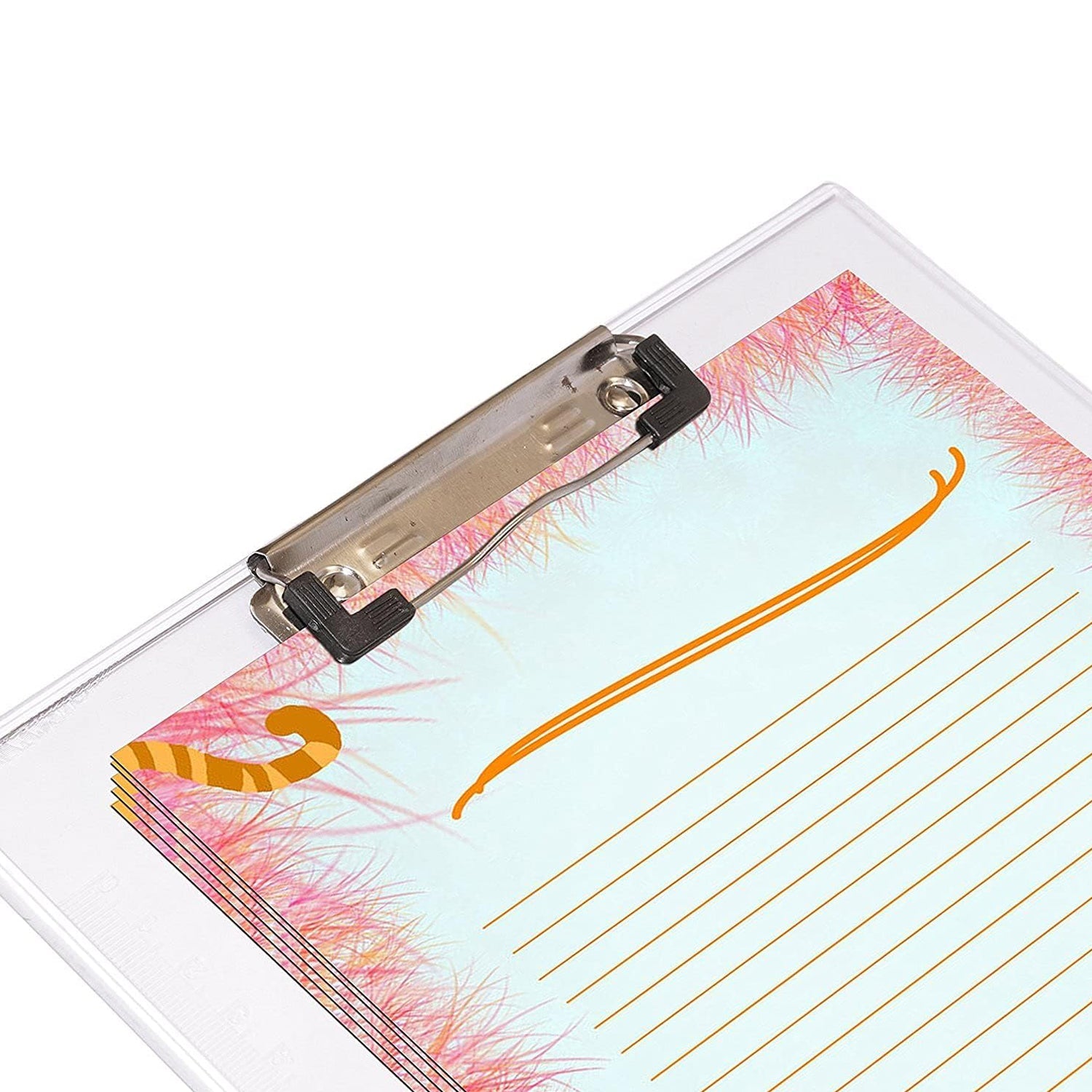 Transparent Premium Exam Pad with Centimeter Measuring Side for Students