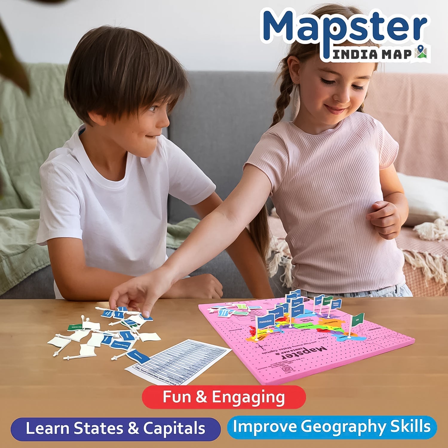 Aditi Mapster India Map EVA Foam Puzzle Set