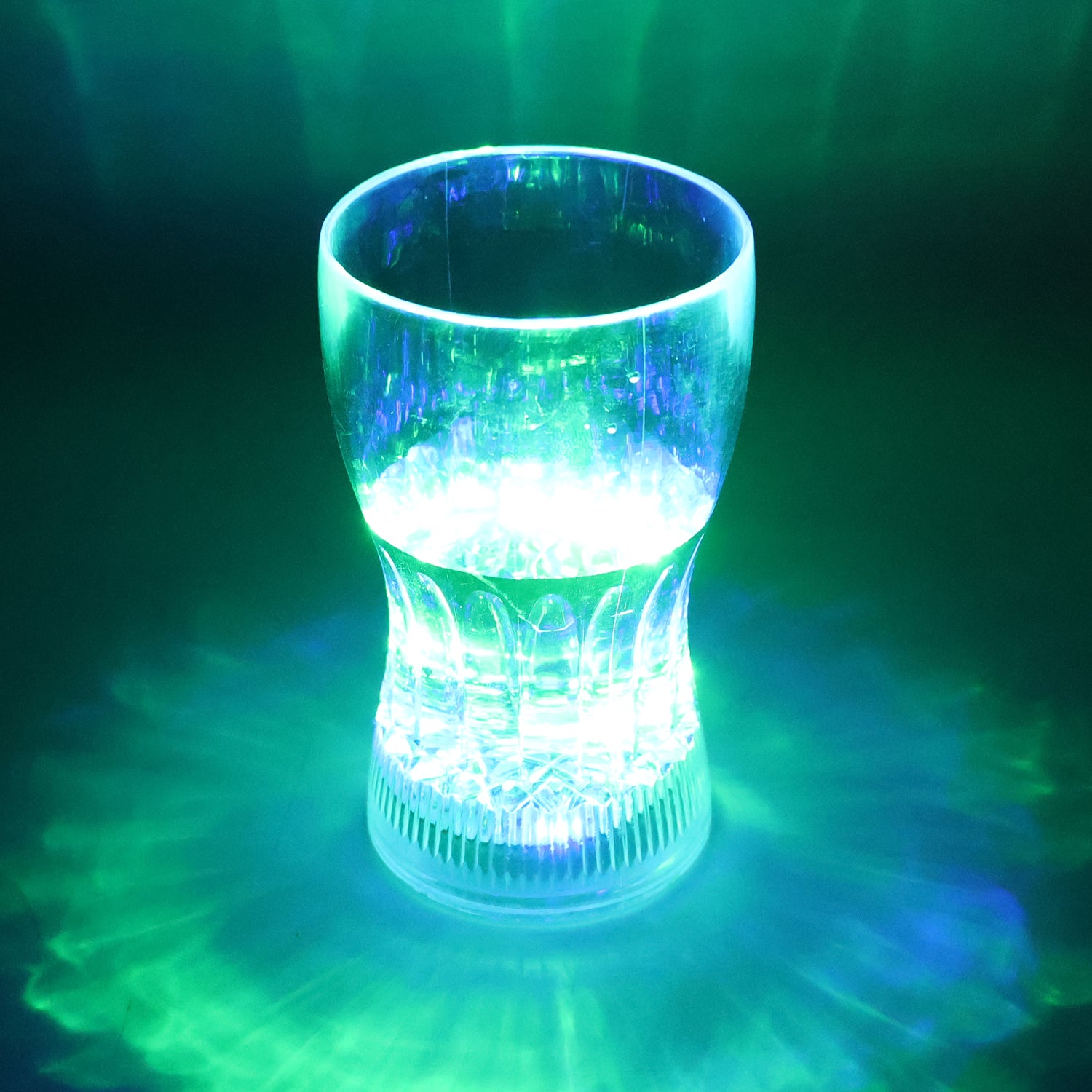 Plastic Fancy LED Light Glass 200 ML (1 Pc)