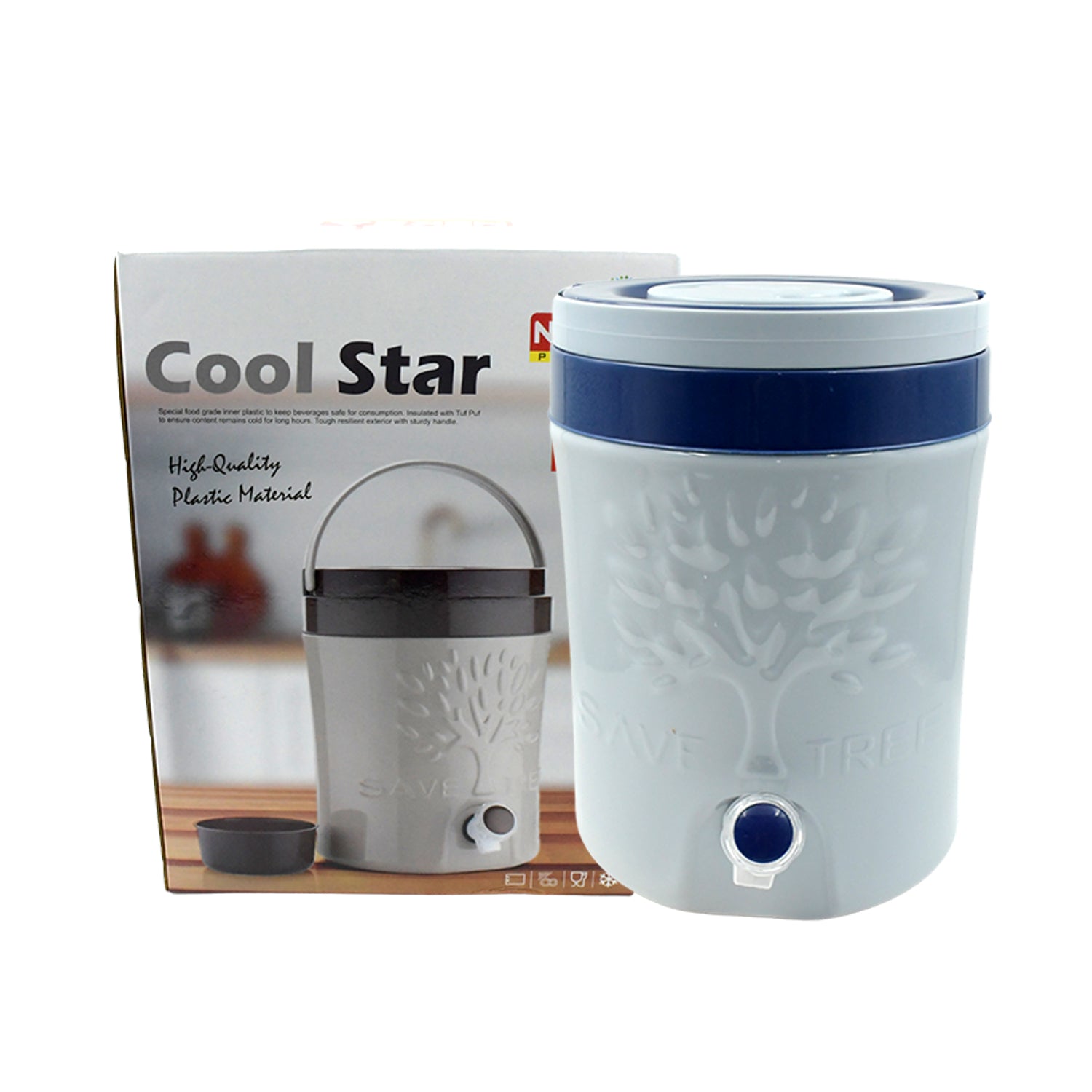 Insulated Water Jug with Tap (6000ml): Leakproof, Travel Cooler