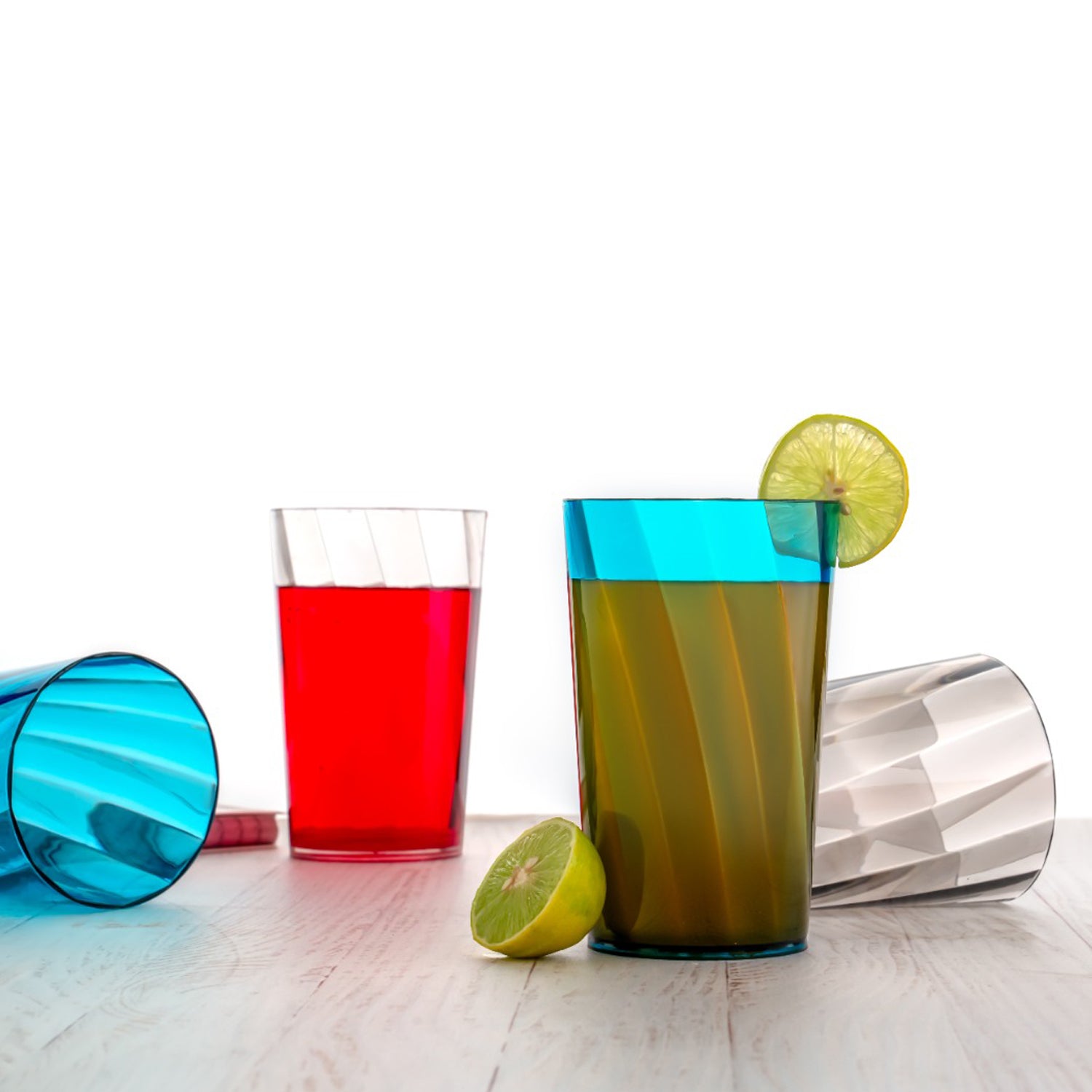 Premium 300ml Transparent Glass Set for Water, Juice & Cocktails (Set of 6)