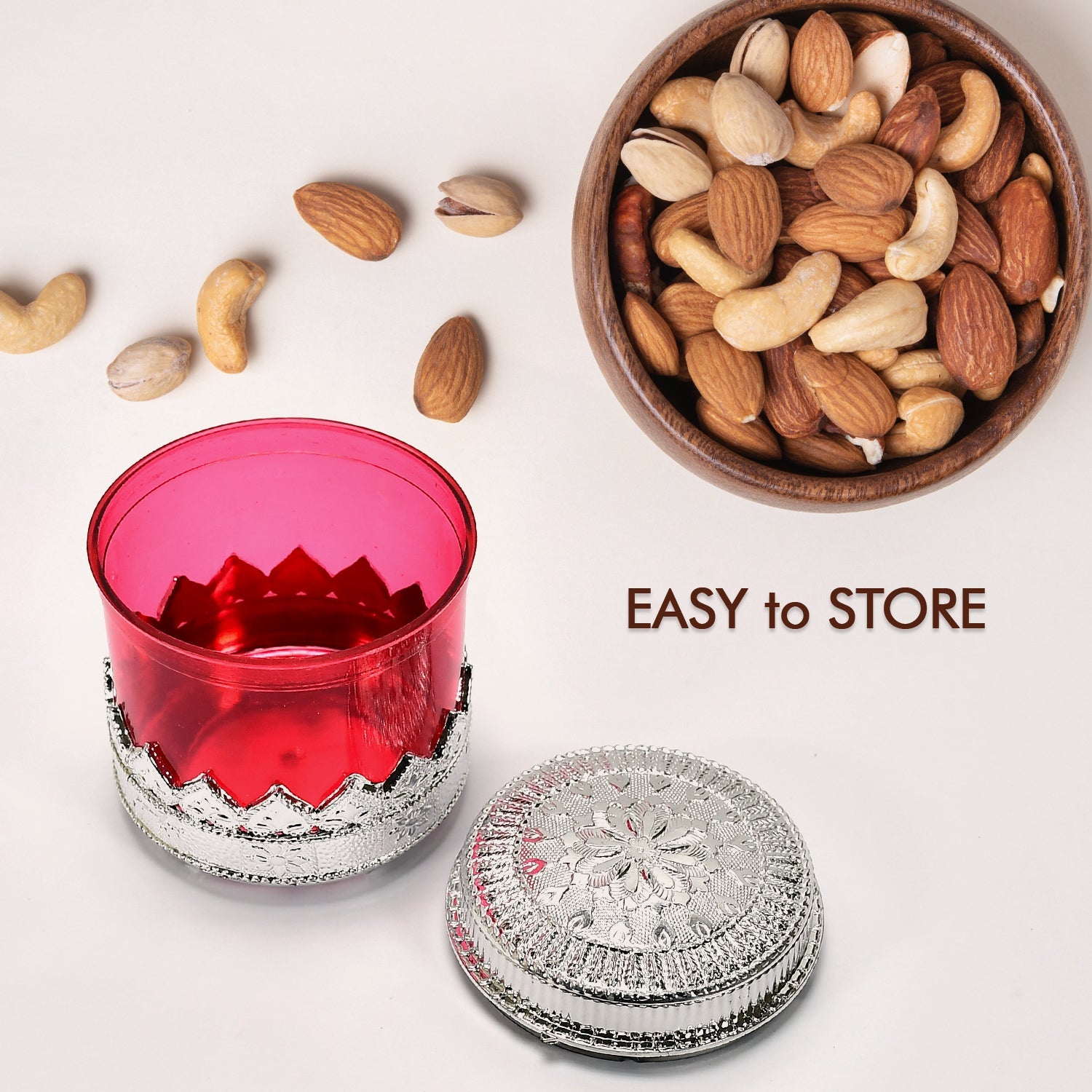 Diamond Design Dry Fruit Storage Box