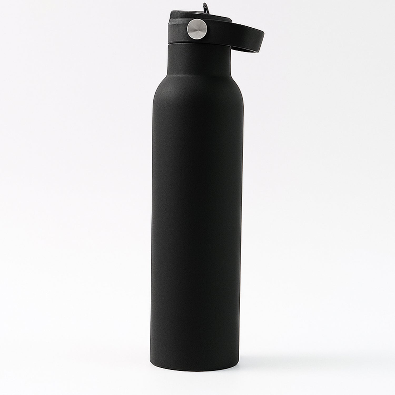 Stainless Steel Water Bottle with Carry Strap & Built-In Straw 1000ML Approx (1 Pc)