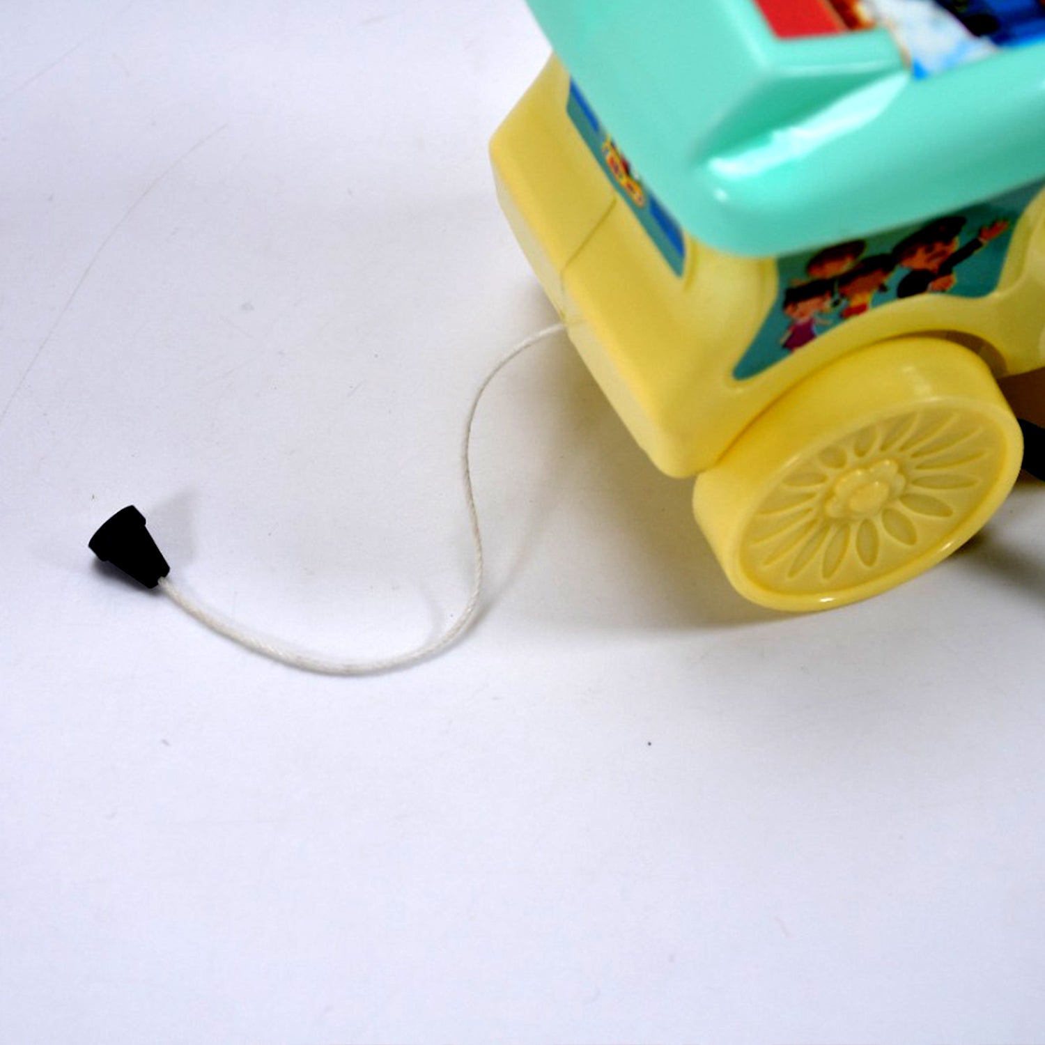 Pull-Rope Racing Train Engine Toy for Kids