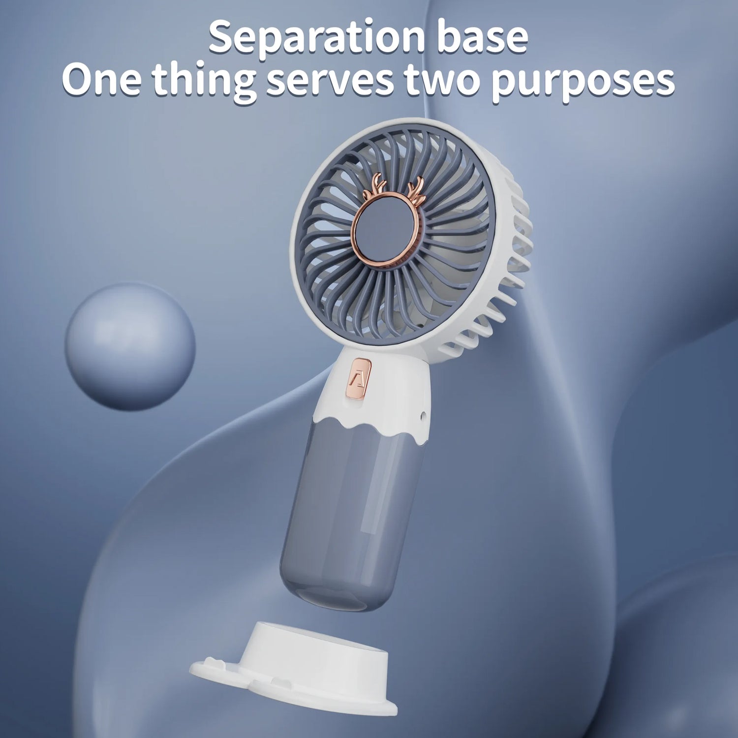 Mini Fan Rechargeable Table Fan Handheld Fan USB Fan Desk Fan Cooling Fan For Home , Office , Car, & Multi Use Fan (Battery Not Include)