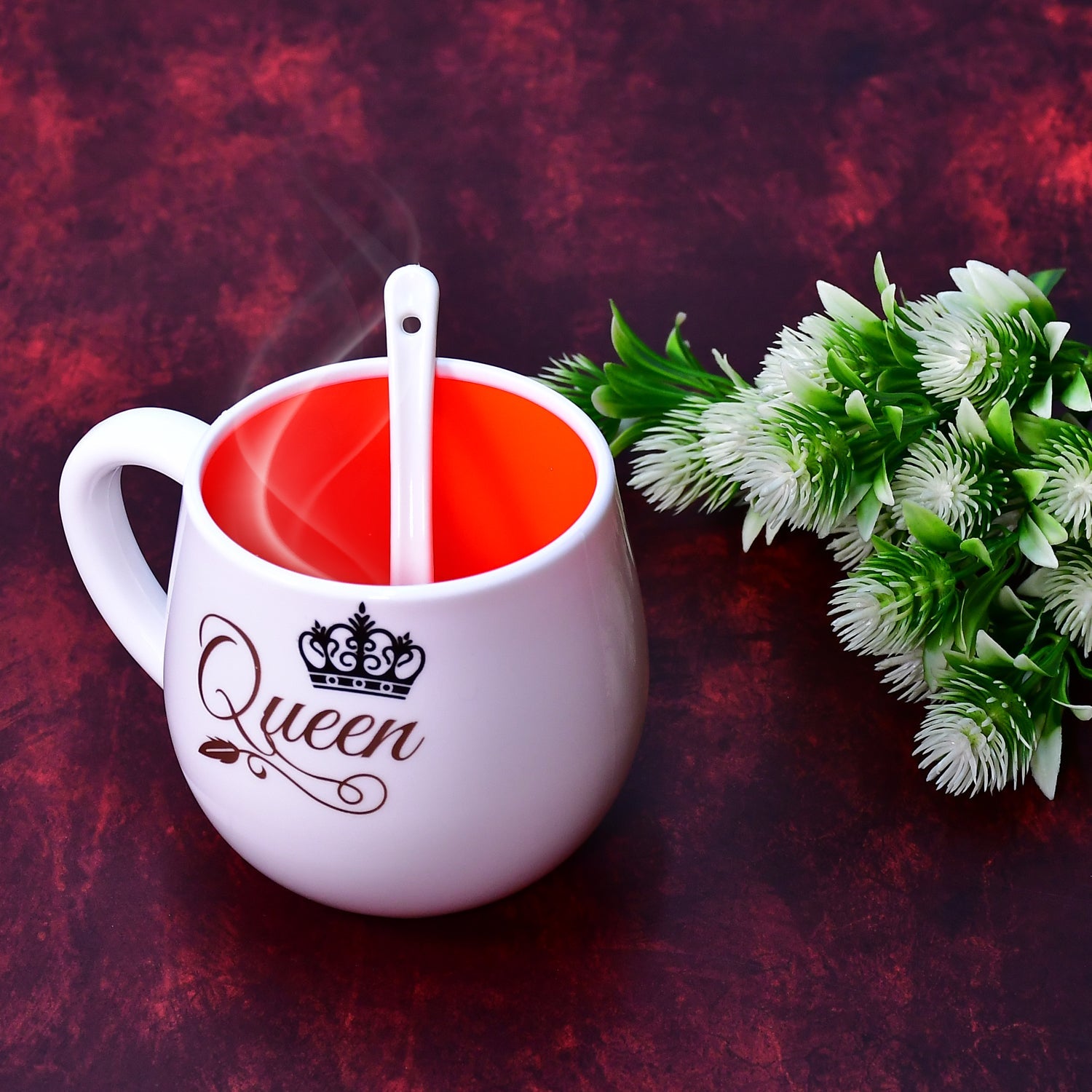 Multi design coffee Mug With Spoon and box packing. Ceramic Mugs to Gift your Best Friend Tea Mugs Coffee Mugs Microwave Safe (1 Pc / Mix Color)