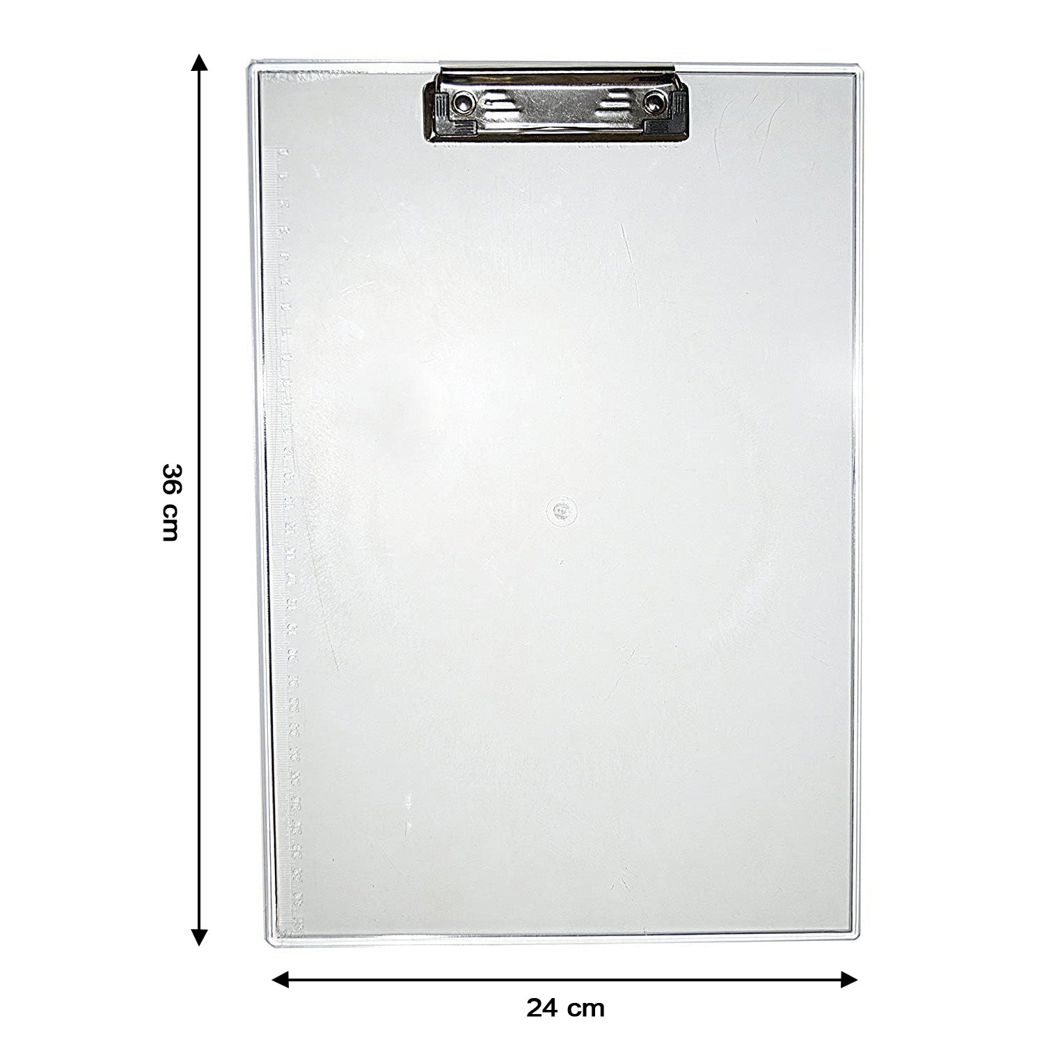 Transparent Premium Exam Pad with Centimeter Measuring Side for Students