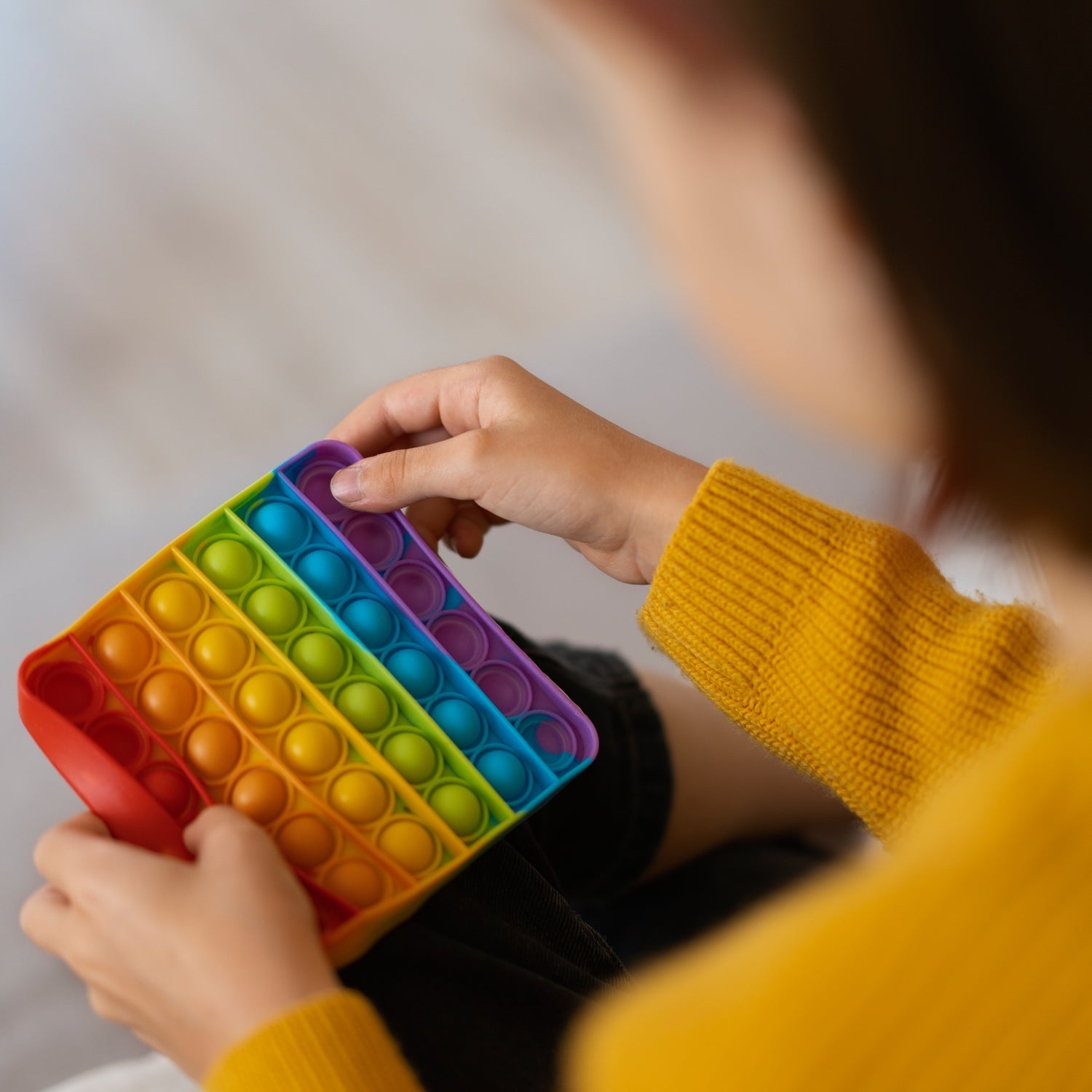 Square it Toy Special Needs Silicone Stress Relief Toy For Kids & Adult All Use  Toy