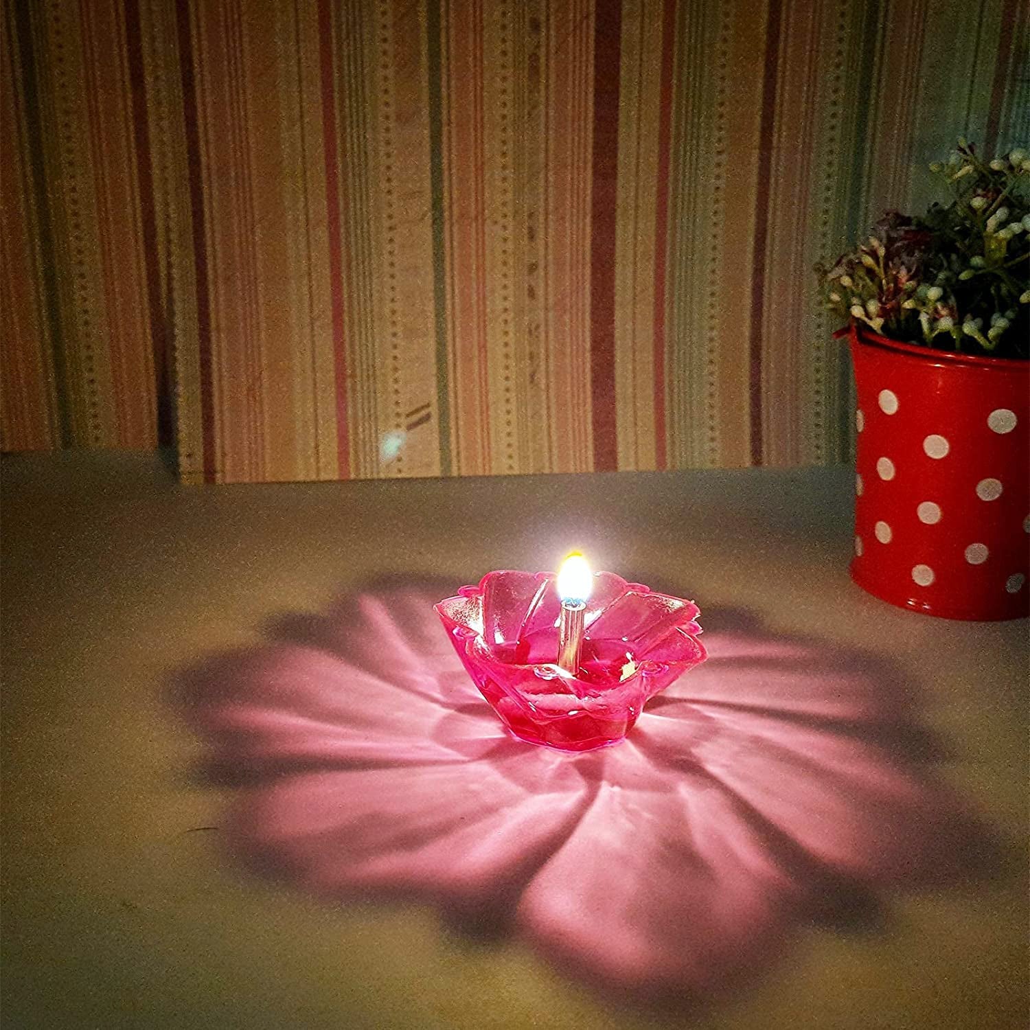 Candle Cup with Multi Shape, Diwali  (Multicolor) (12 Pcs Set)