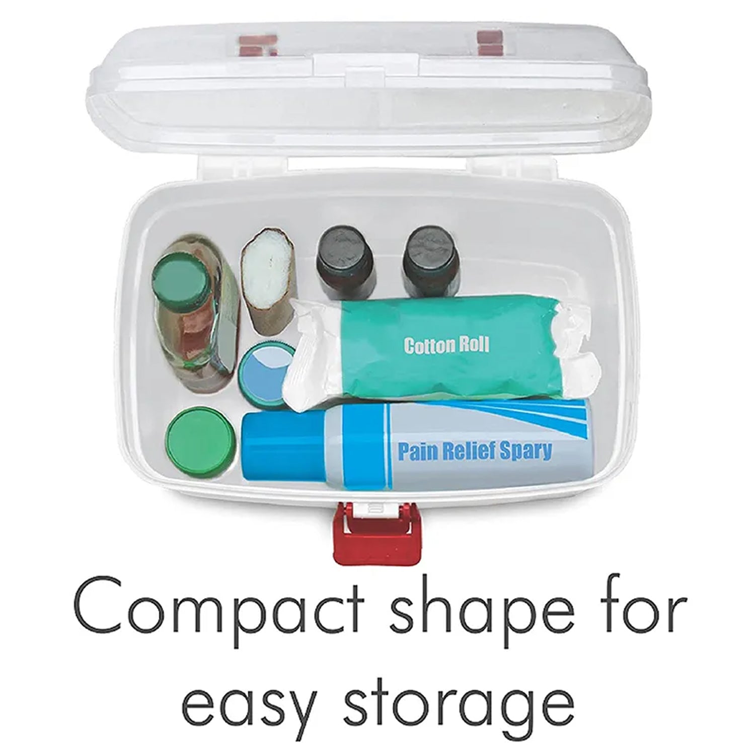 Medical Storage Box with Detachable Tray & Handle