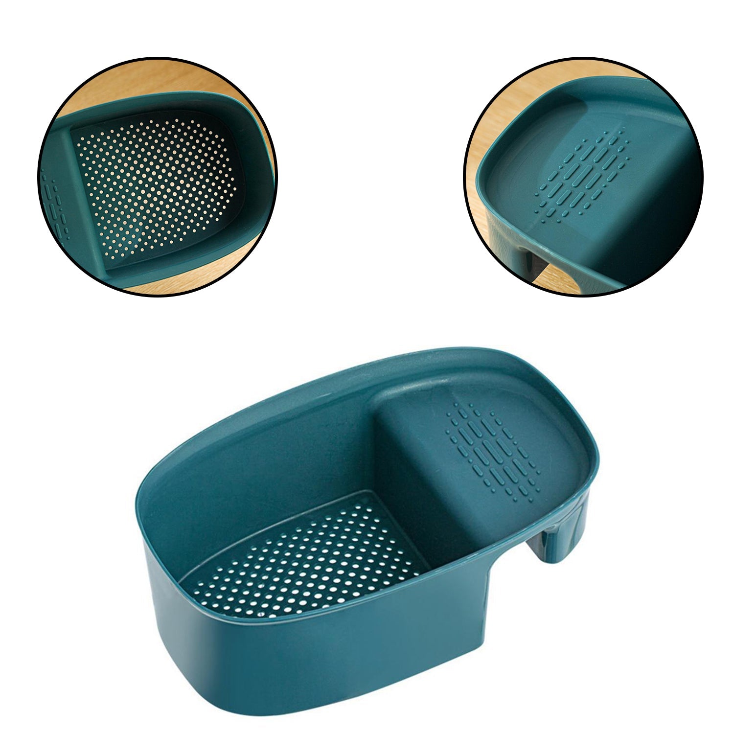 Kitchen Dish Drainer and Drying Rack Sink Basket for Washing Bowls Utensils Vegetables Fruits Storage Organiser